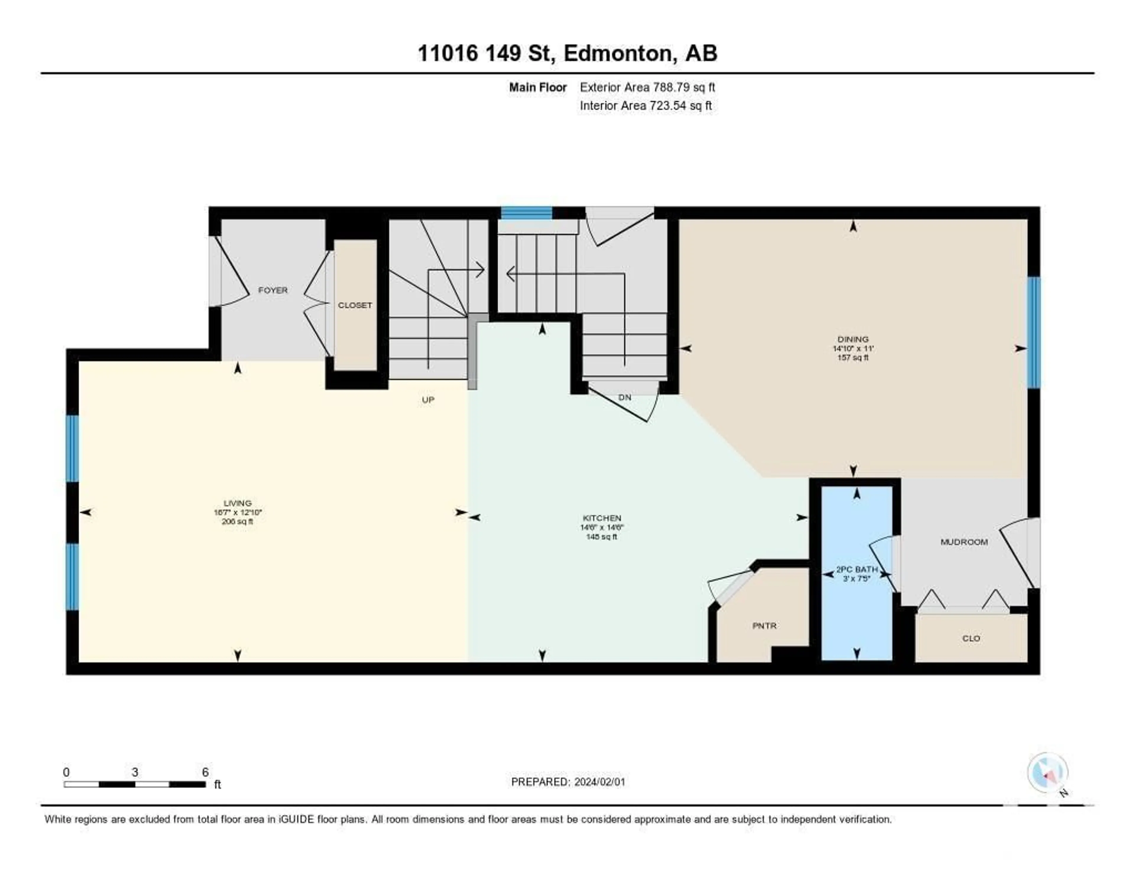 Floor plan for 11016 149 ST NW, Edmonton Alberta T8N4B2