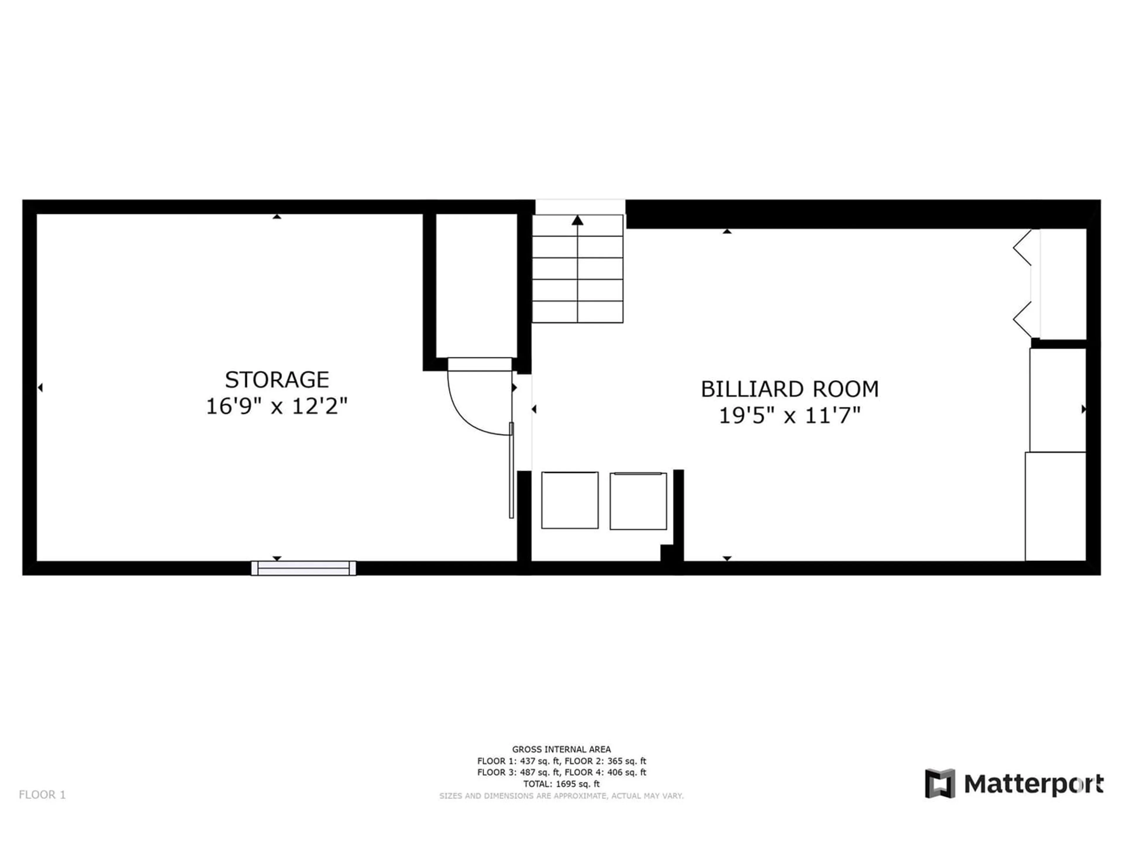 Floor plan for 1915 104 ST NW, Edmonton Alberta T6J5M2