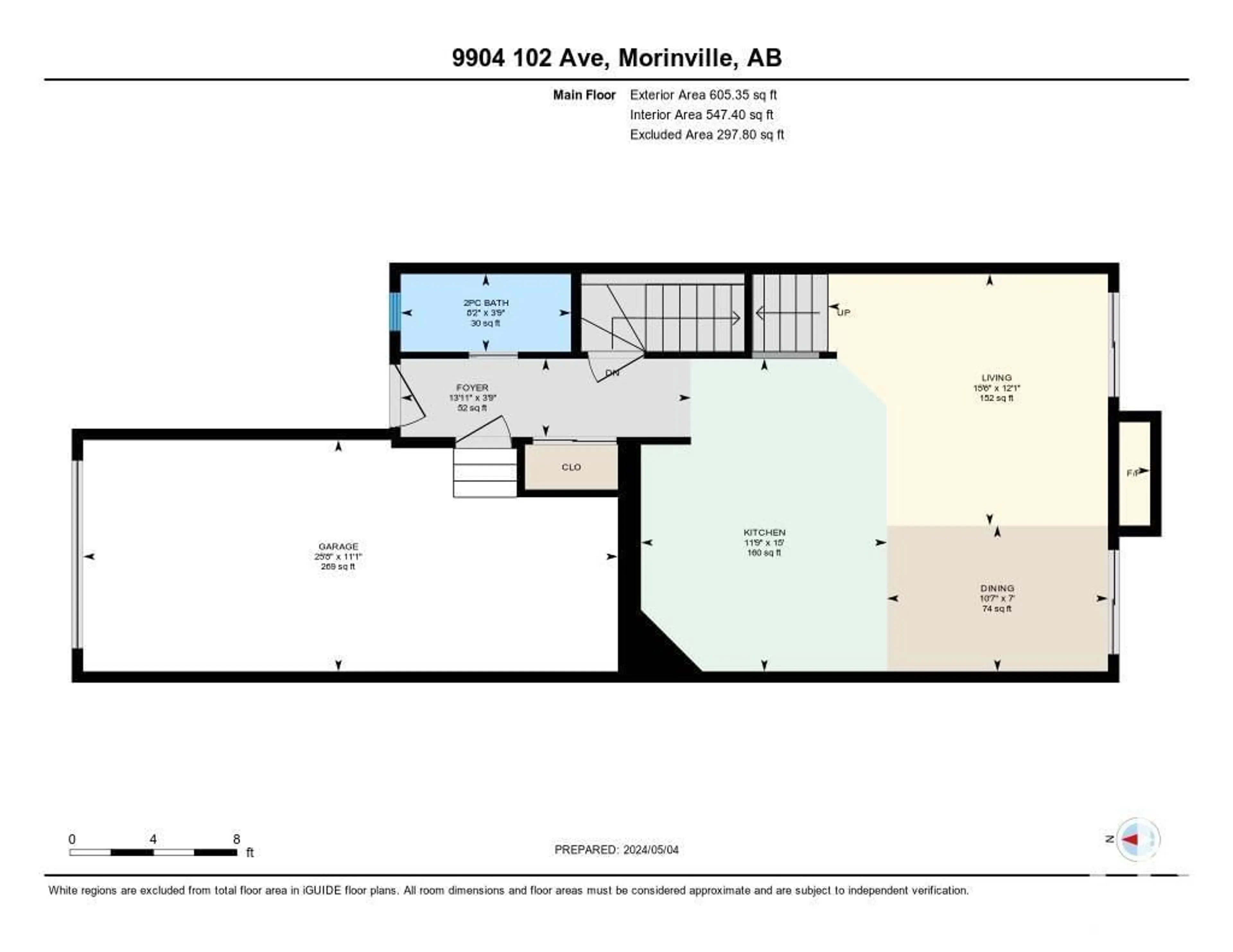 Floor plan for 9904 102 AV, Morinville Alberta T8R1V9