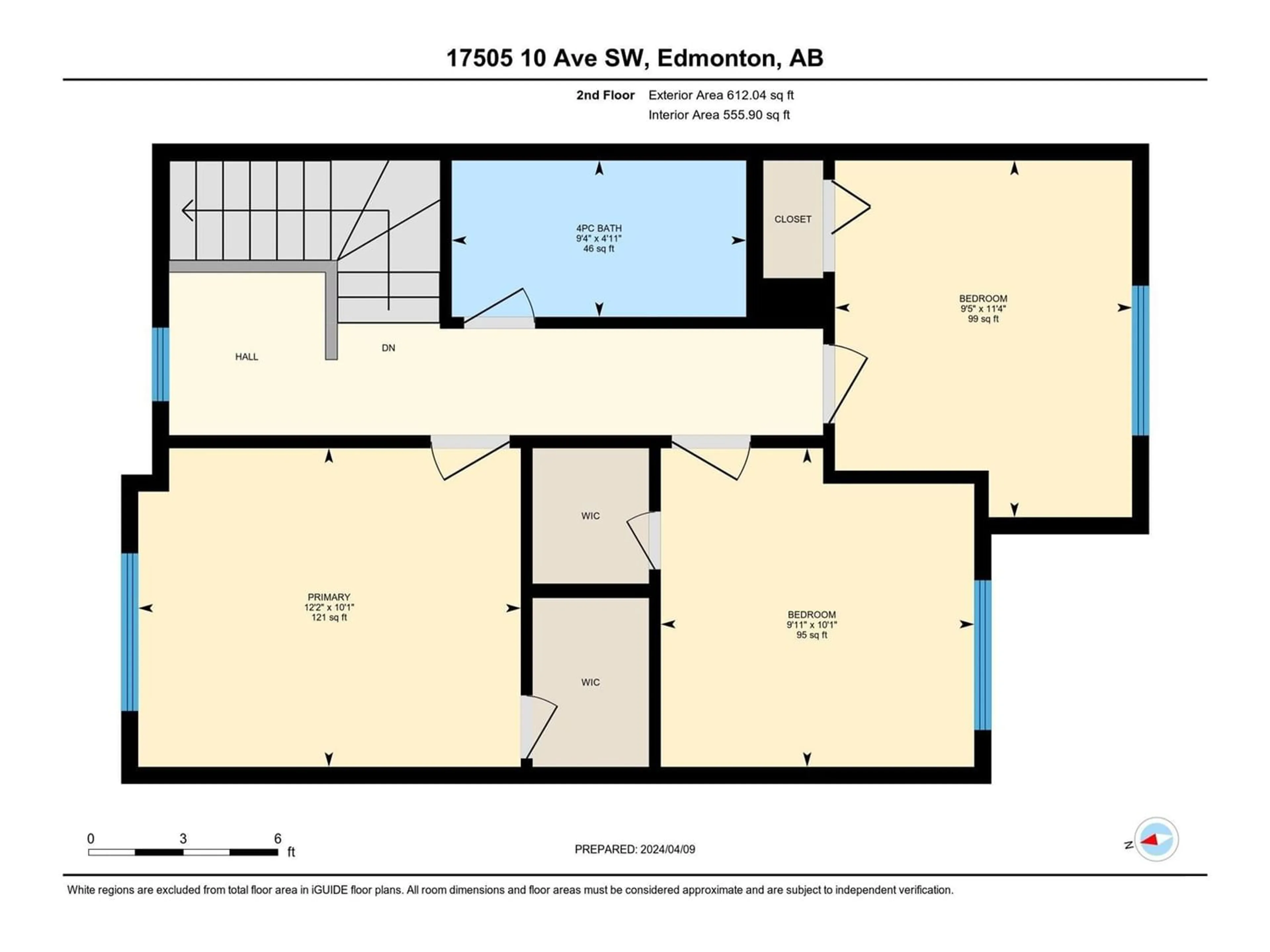 Floor plan for 17505 10 AV SW, Edmonton Alberta T6W1Z7