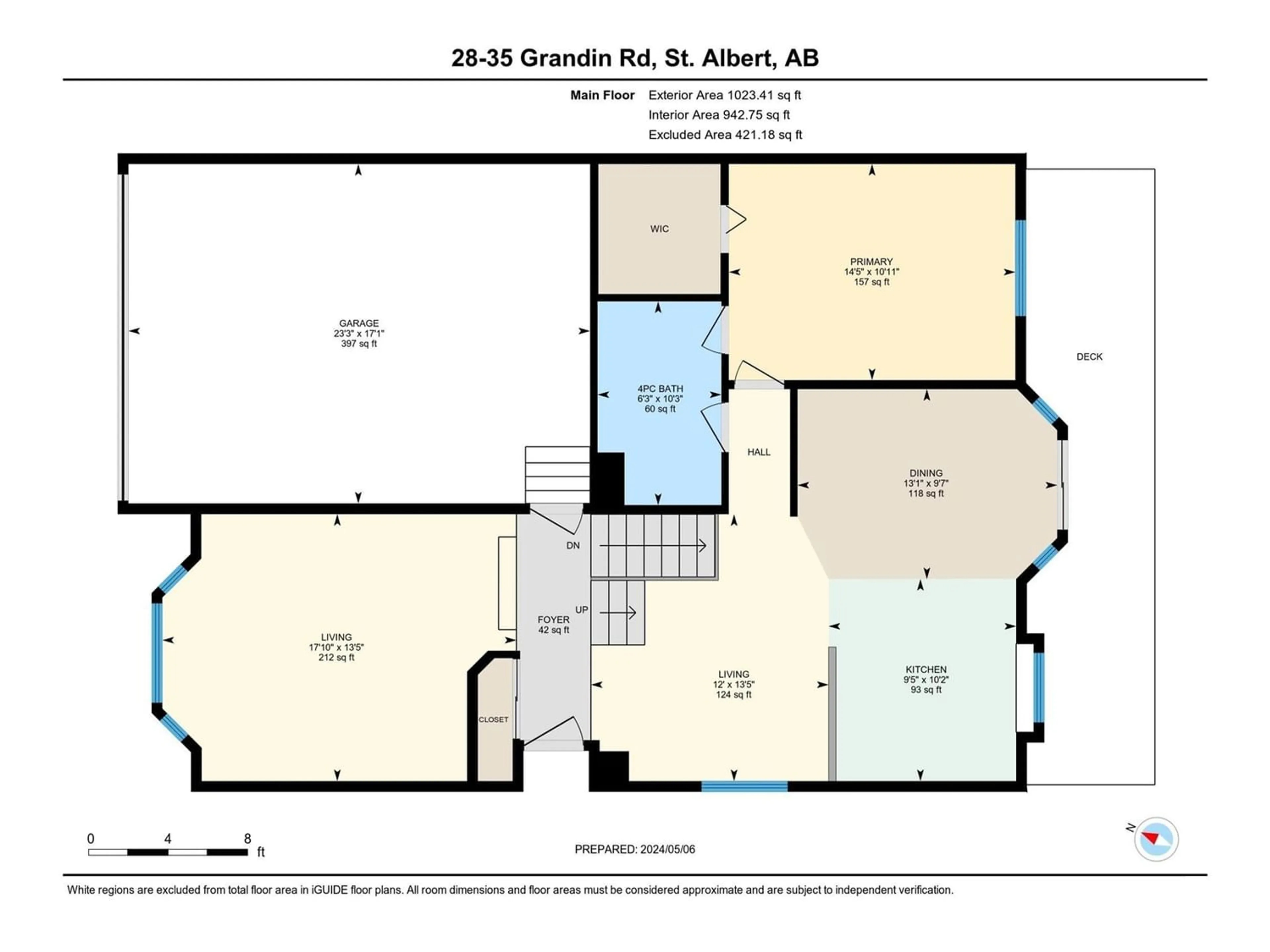 Floor plan for #28 35 GRANDIN RD, St. Albert Alberta T8N5W2