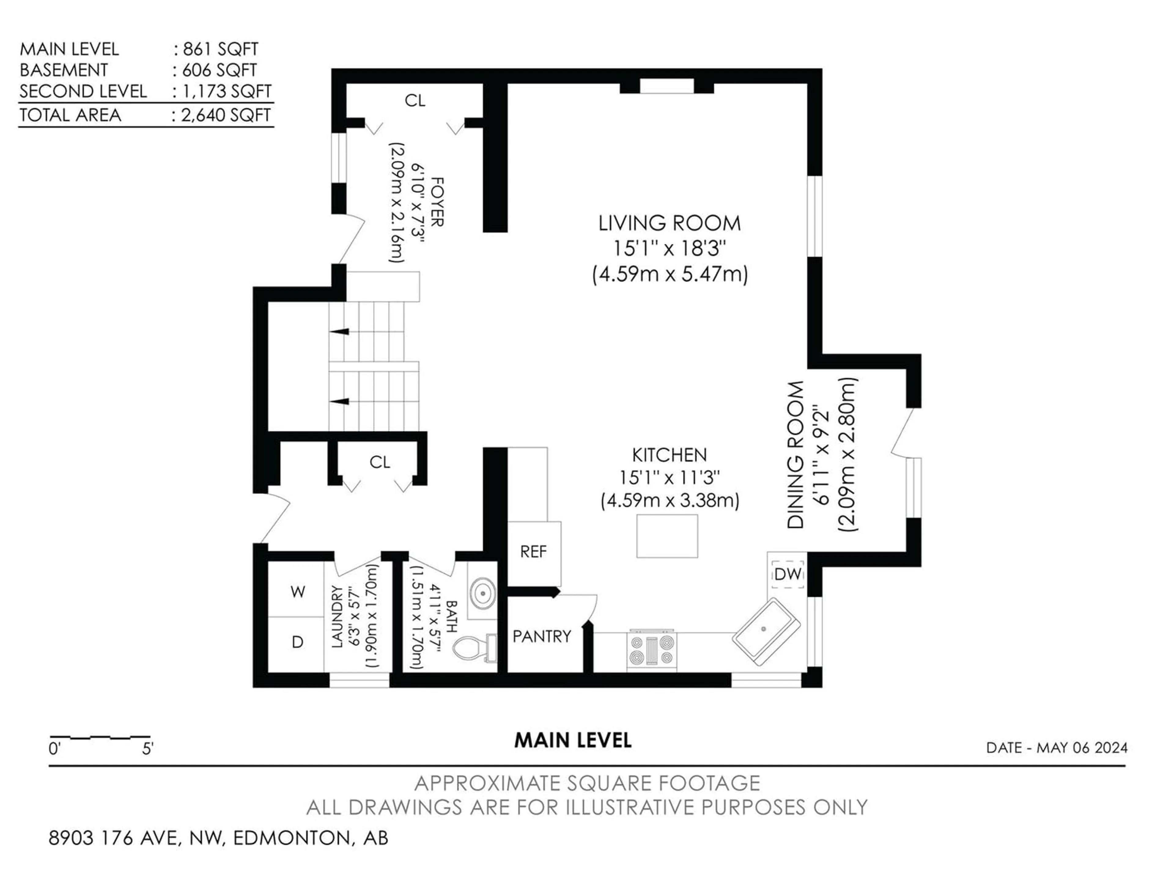 Floor plan for 8903 176 AV NW NW, Edmonton Alberta T5Z0A7