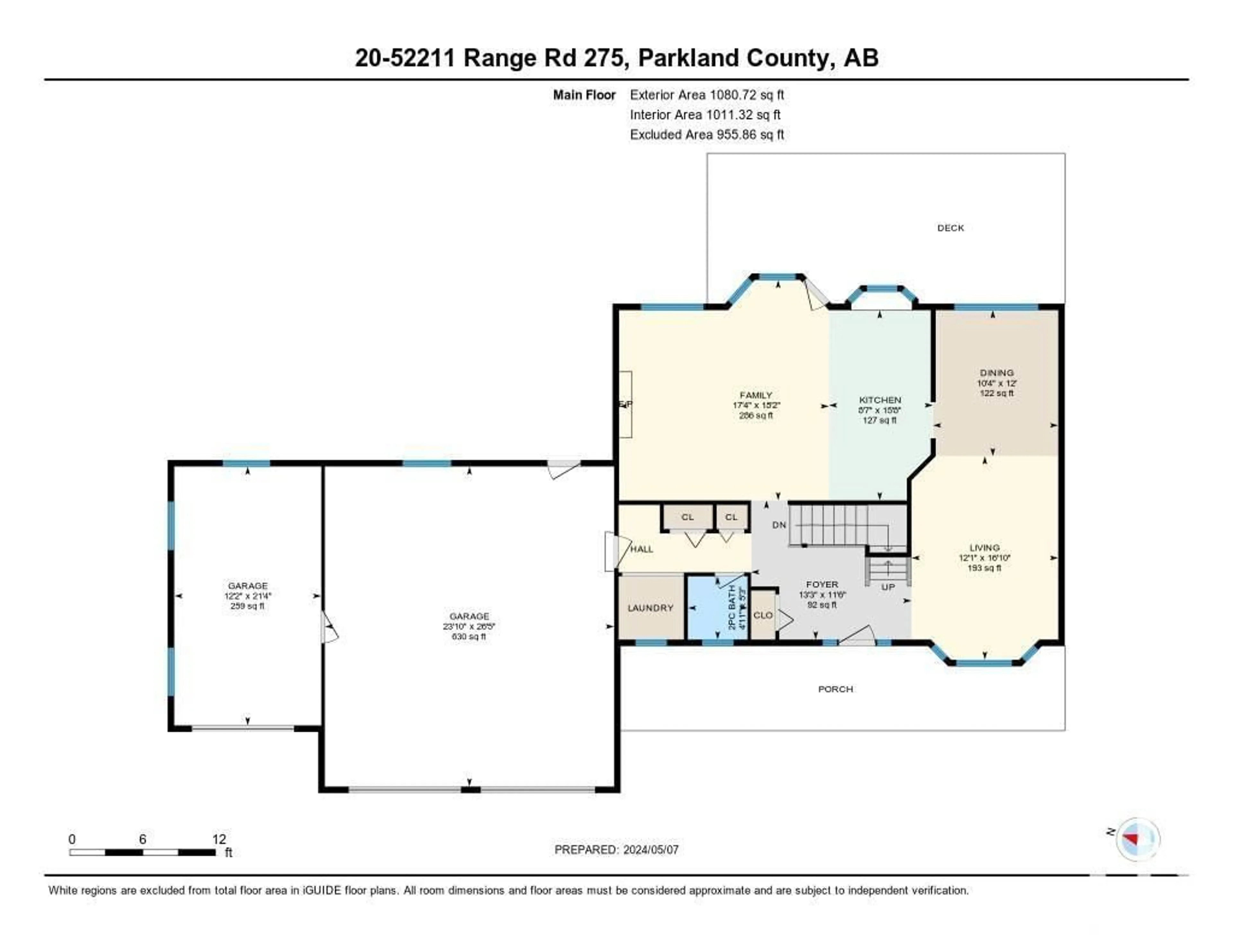 Floor plan for #20 52211 RGE RD 275, Rural Parkland County Alberta T7X3V1