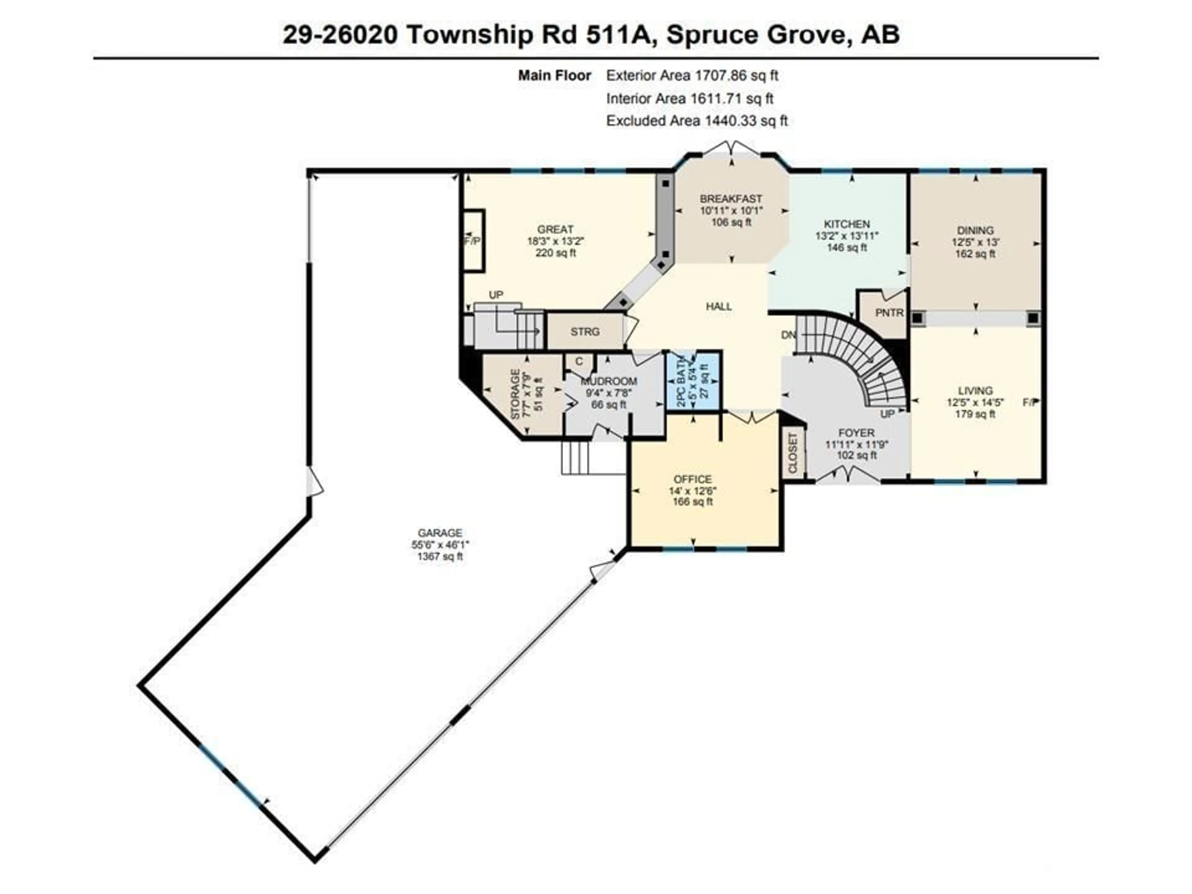 Floor plan for 26020 TWP RD 511 A, Rural Parkland County Alberta T7Y1B2