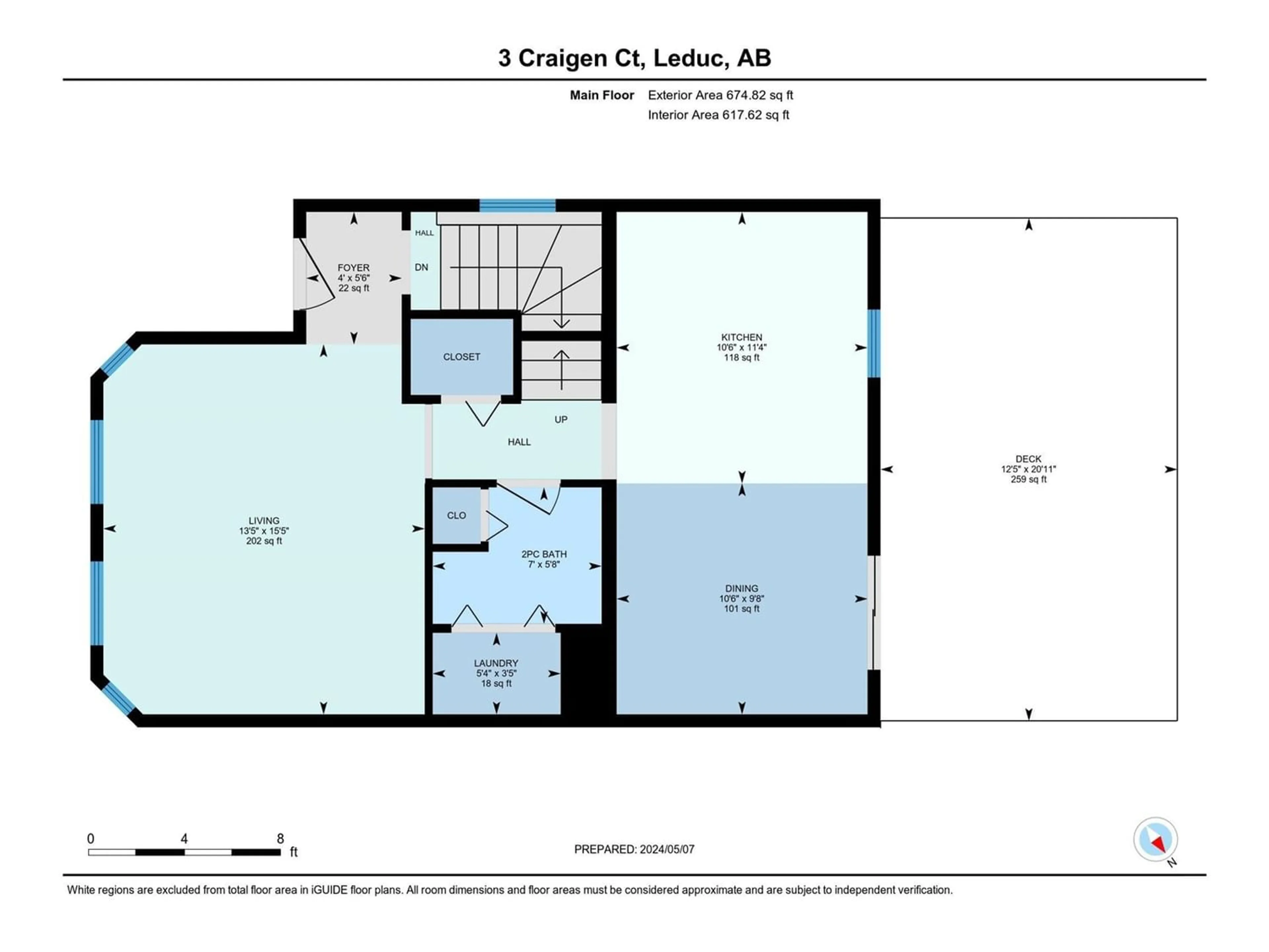 Floor plan for 3 CRAIGEN CO, Leduc Alberta T9E6J9