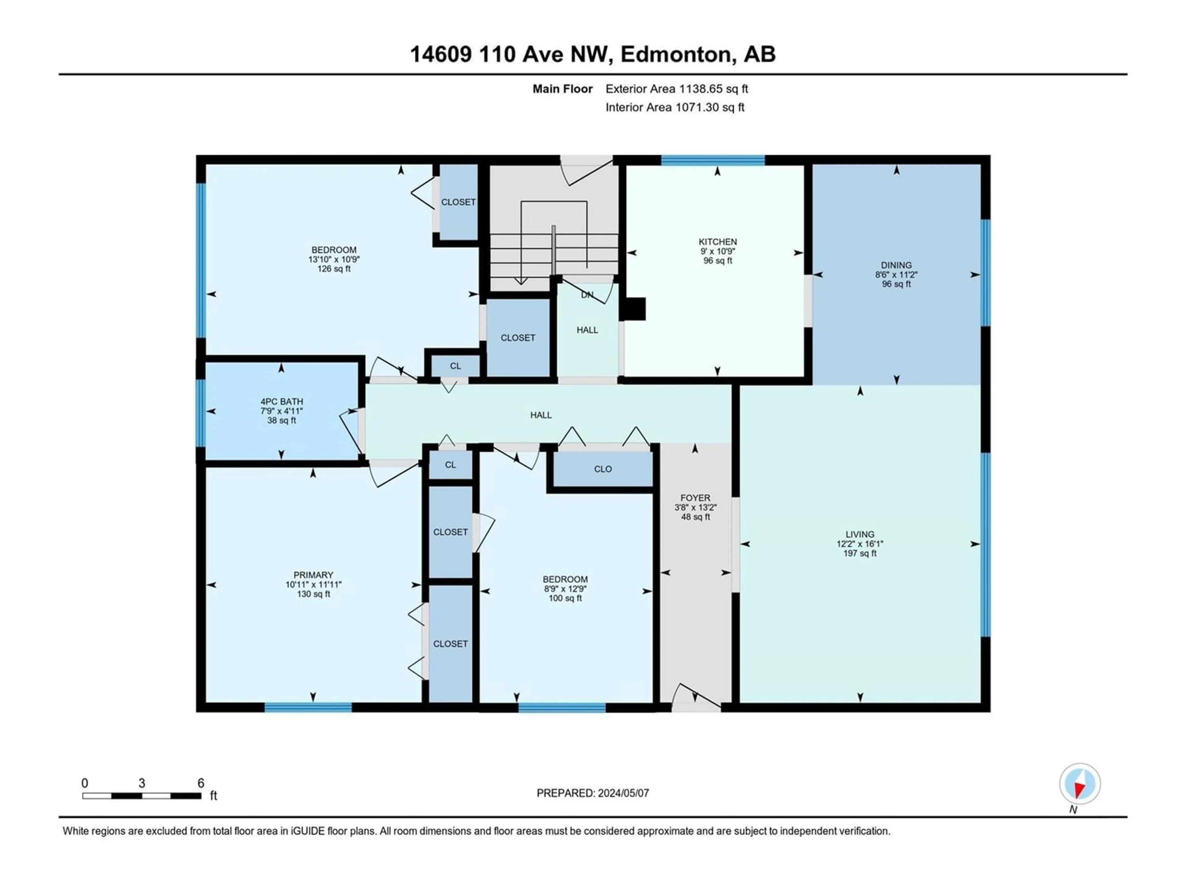 Floor plan for 14609 110 AV NW, Edmonton Alberta T5N1J6