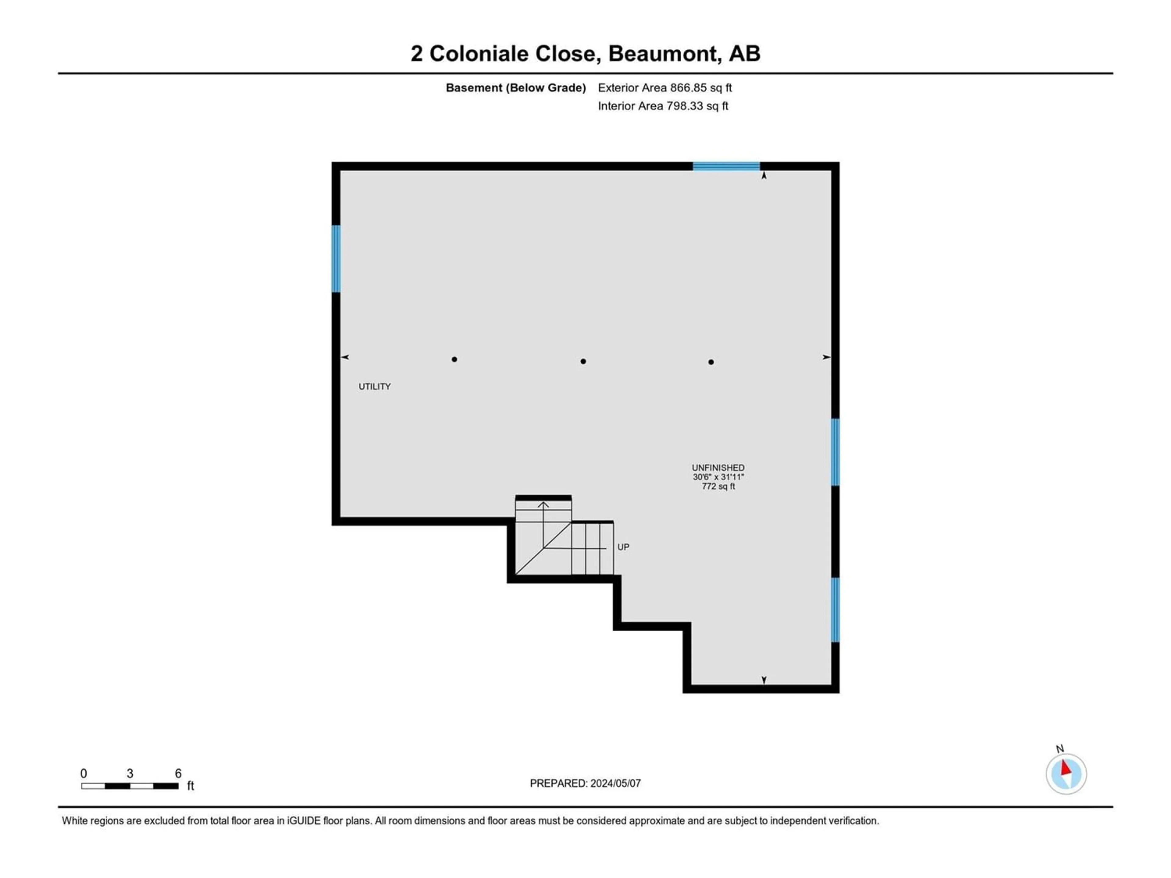 Floor plan for 2 COLONIALE CL, Beaumont Alberta T4X1M2