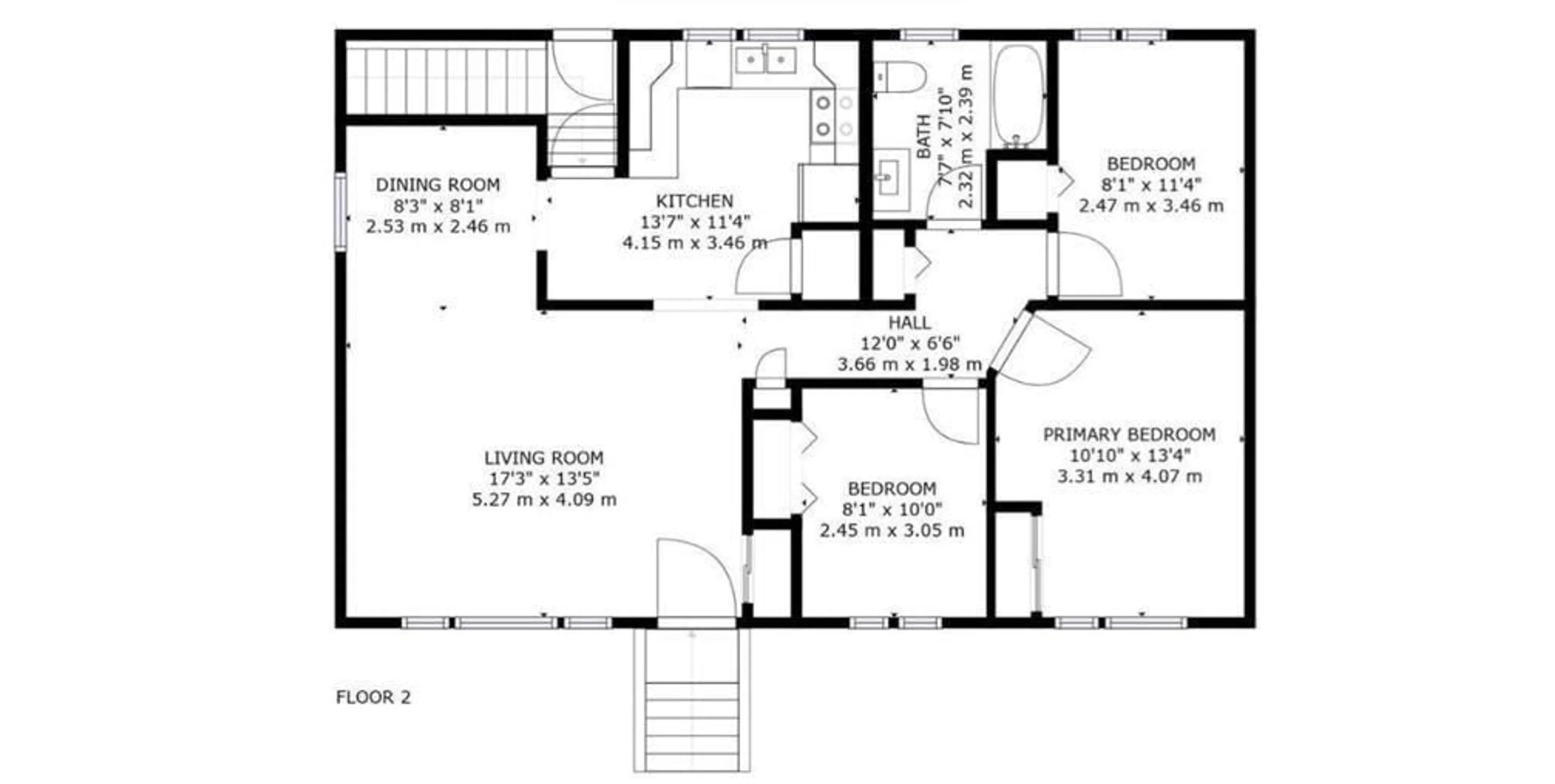 Floor plan for 15717 87 AV NW, Edmonton Alberta T5R4G7