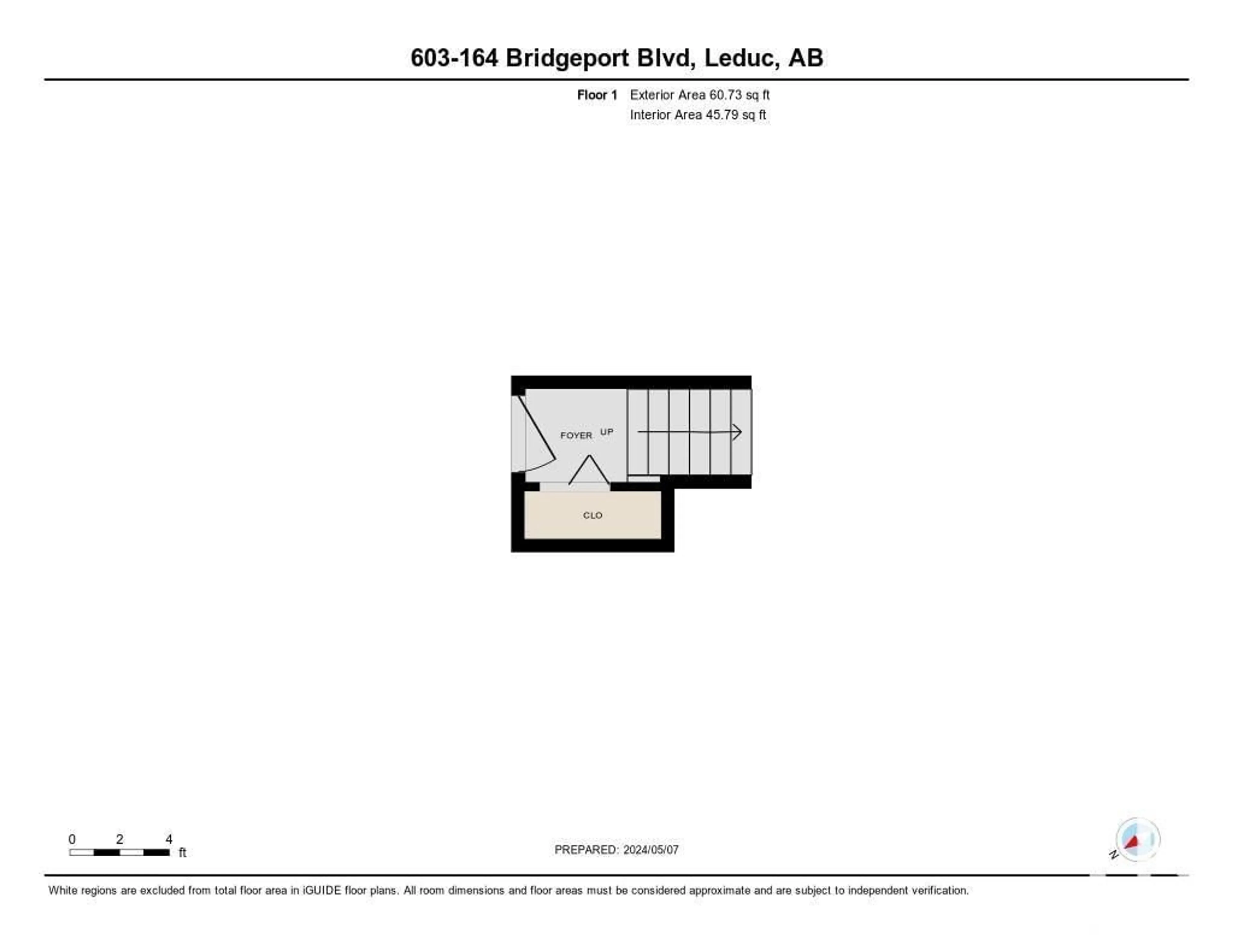 Floor plan for #603 164 BRIDGEPORT BV, Leduc Alberta T9E8B2