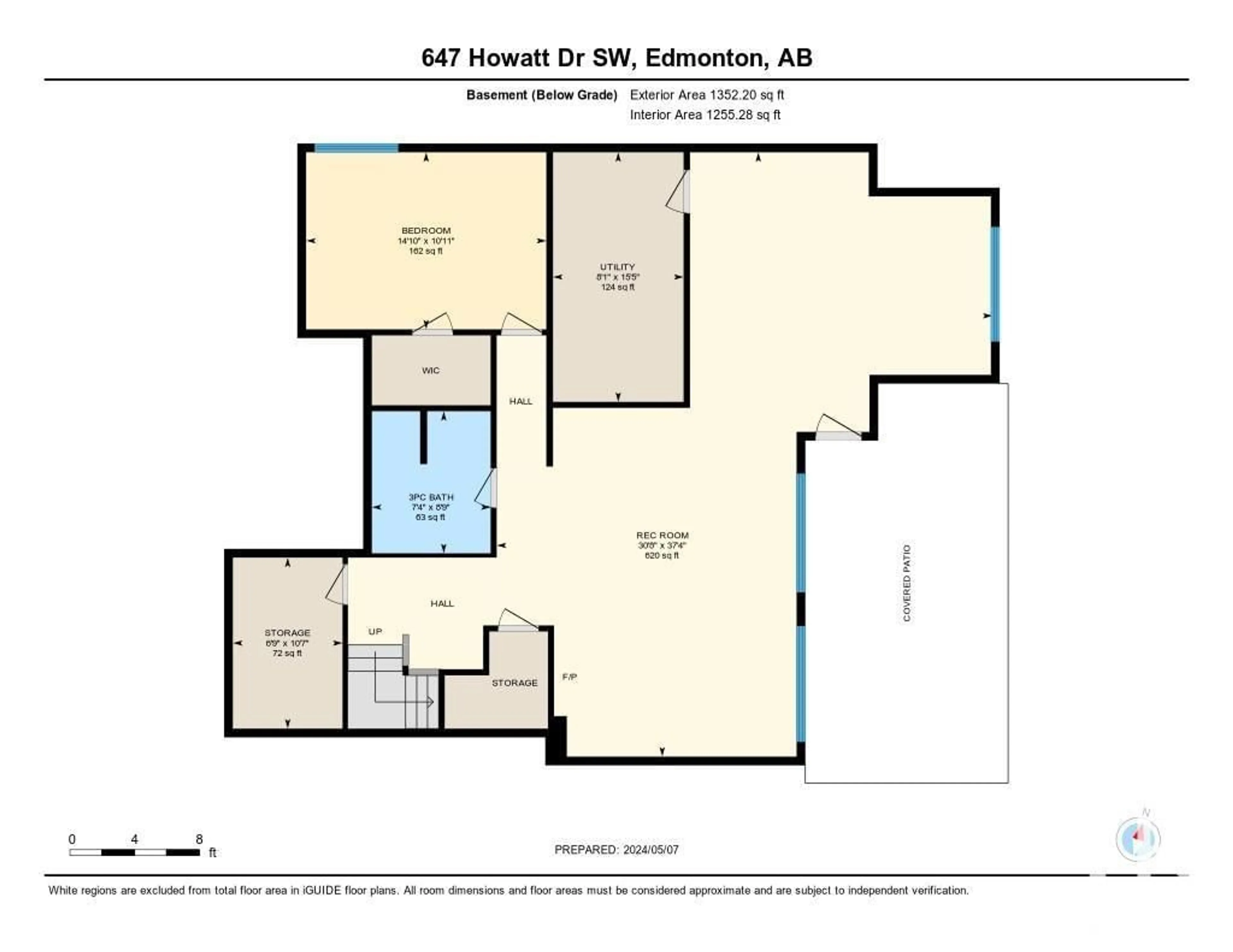 Floor plan for 647 HOWATT DR SW, Edmonton Alberta T6W2T7