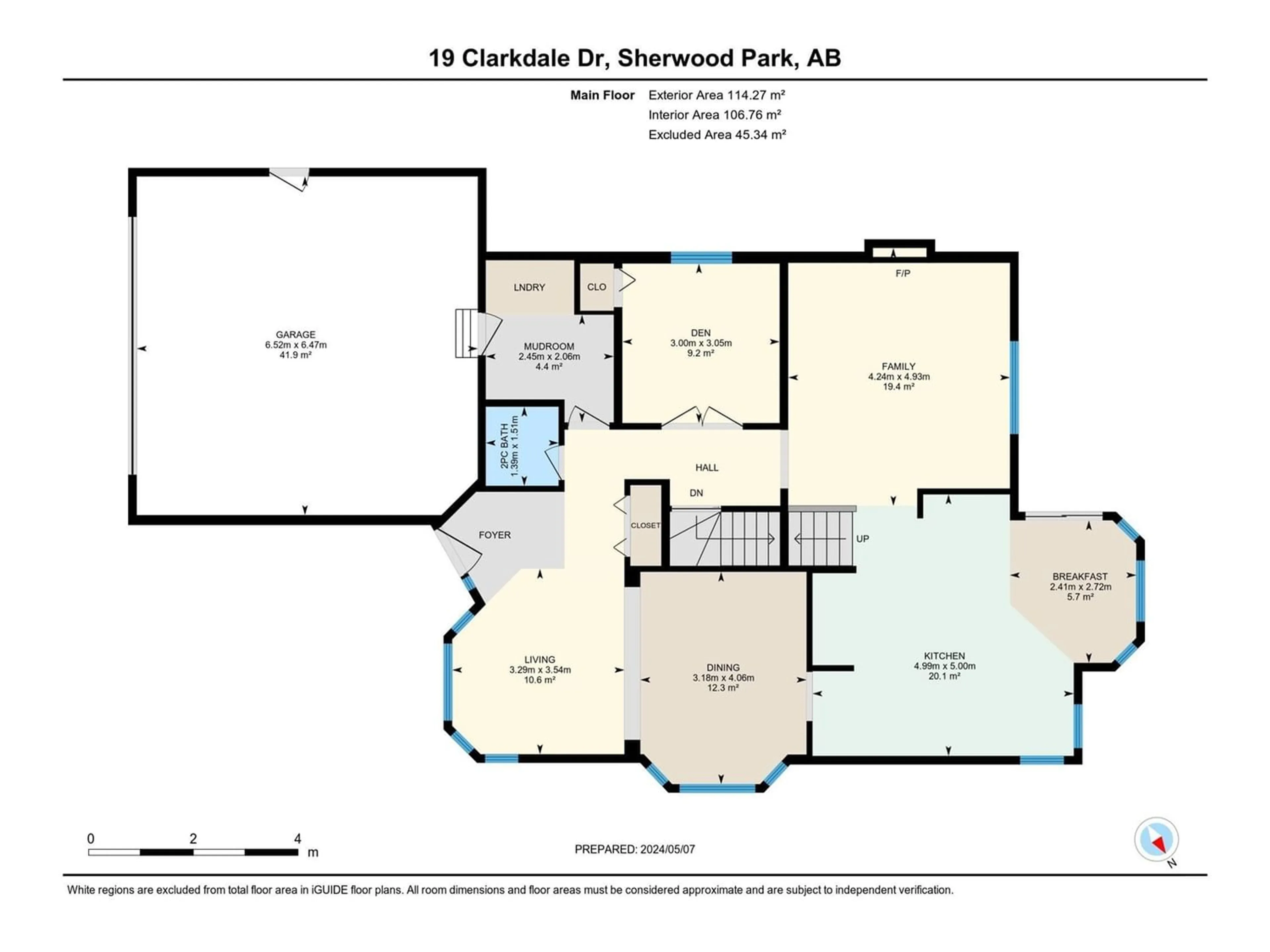 Floor plan for 19 CLARKDALE DR, Sherwood Park Alberta T8H2E1