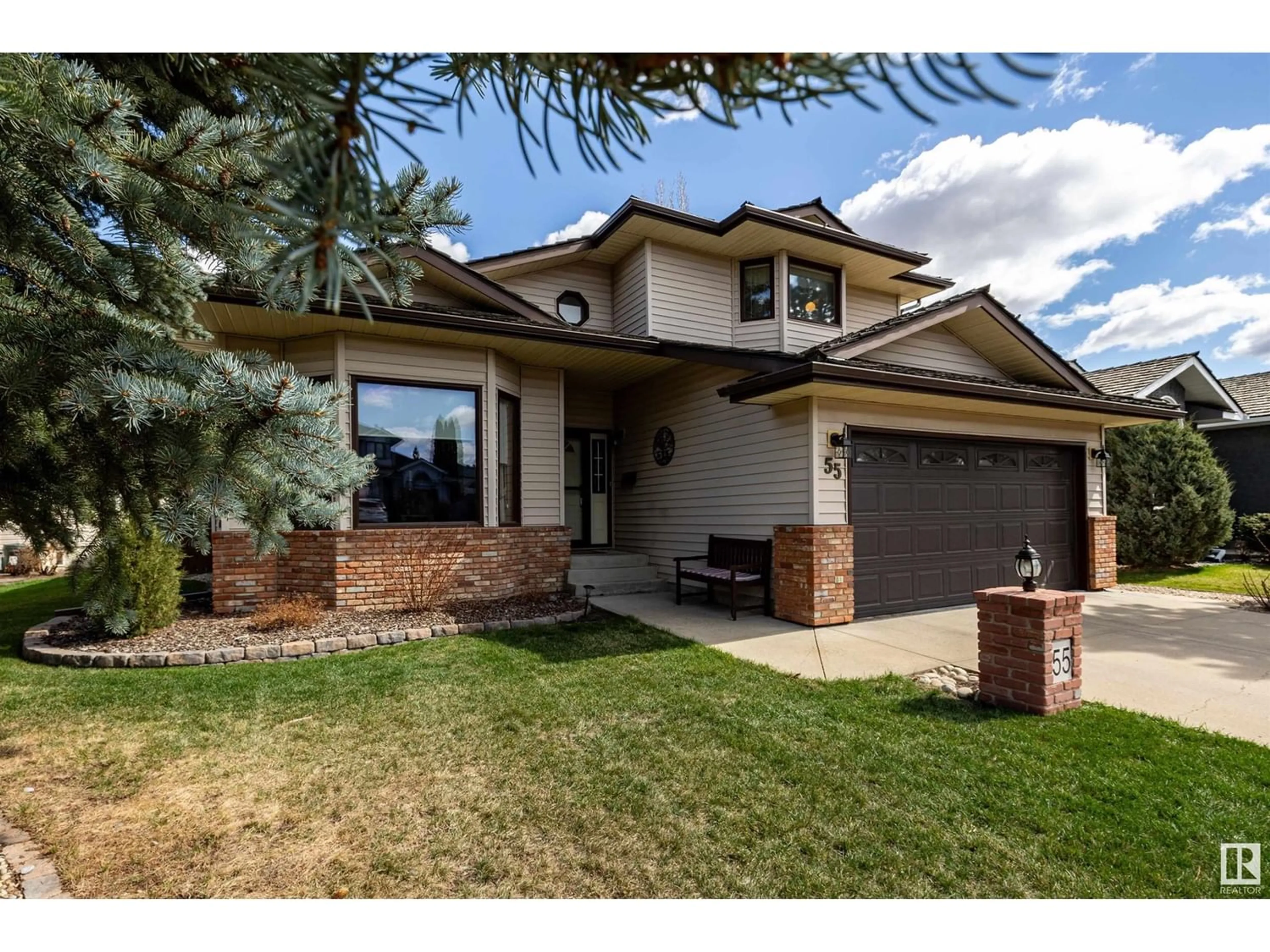 Frontside or backside of a home for 55 NOTTINGHAM CR, Sherwood Park Alberta T8A5L5