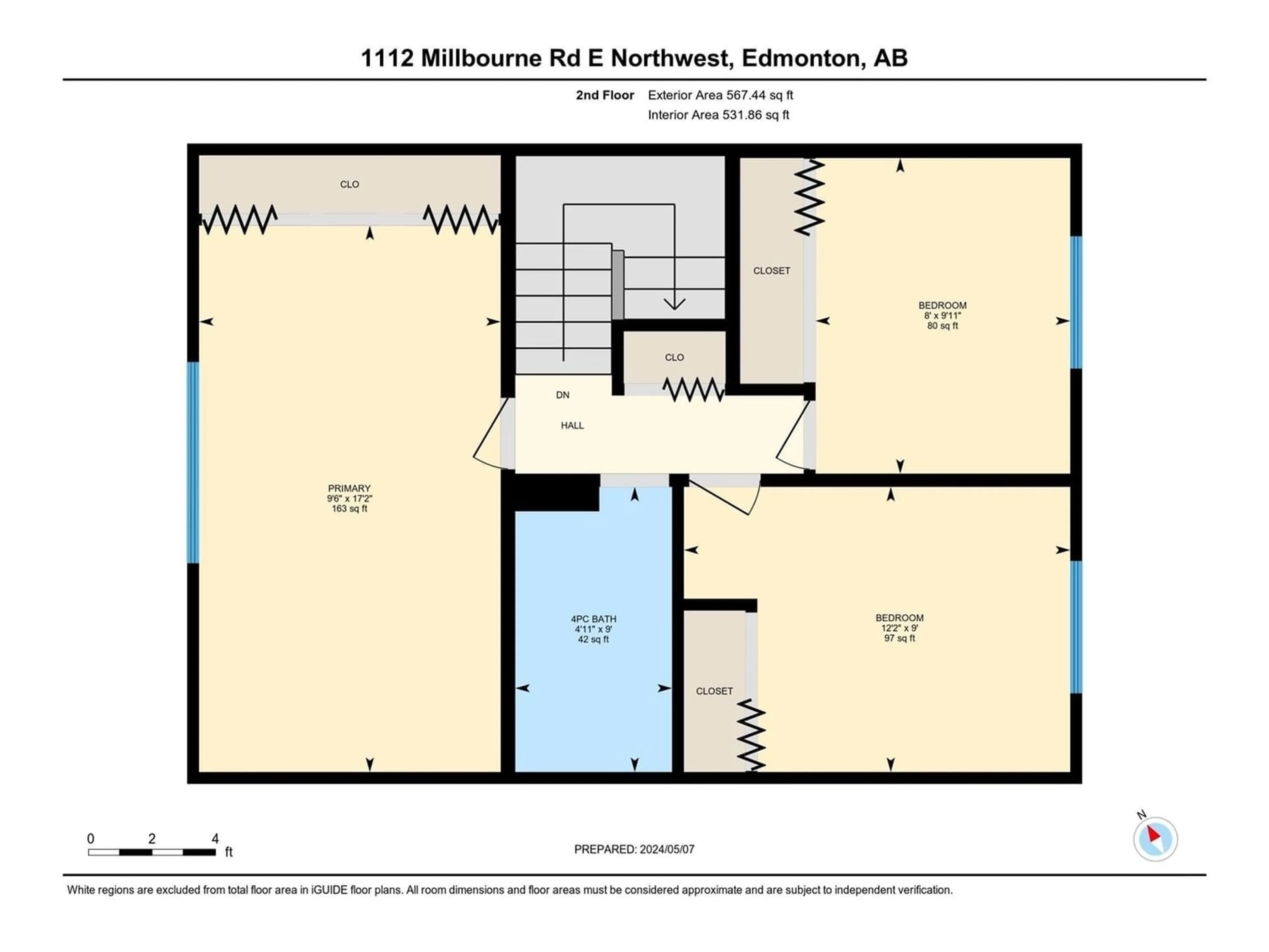 Floor plan for 1112 MILLBOURNE RD E NW, Edmonton Alberta T6K1W1