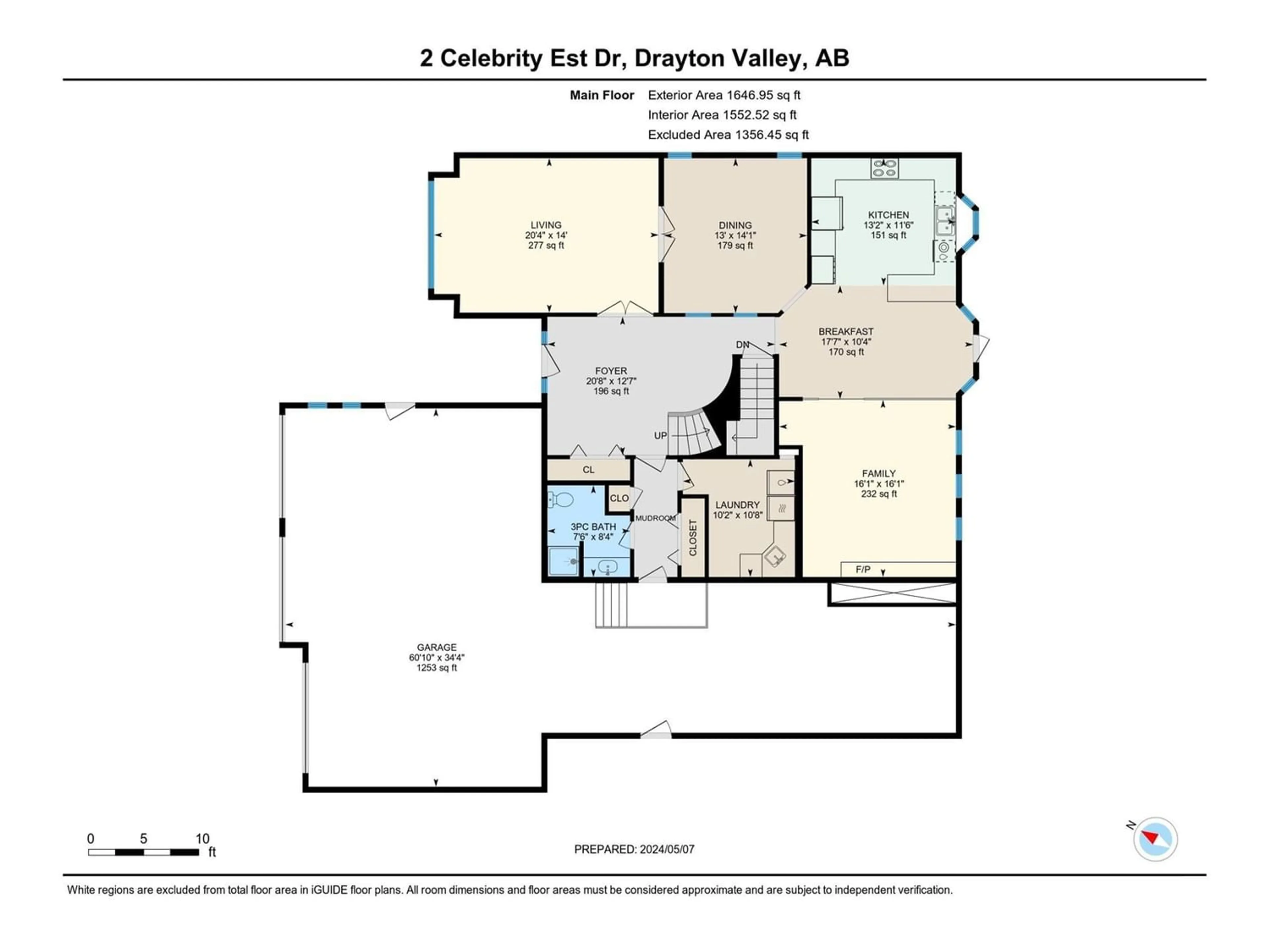 Floor plan for 2 Celebrity Estates DR, Drayton Valley Alberta T7A1G3