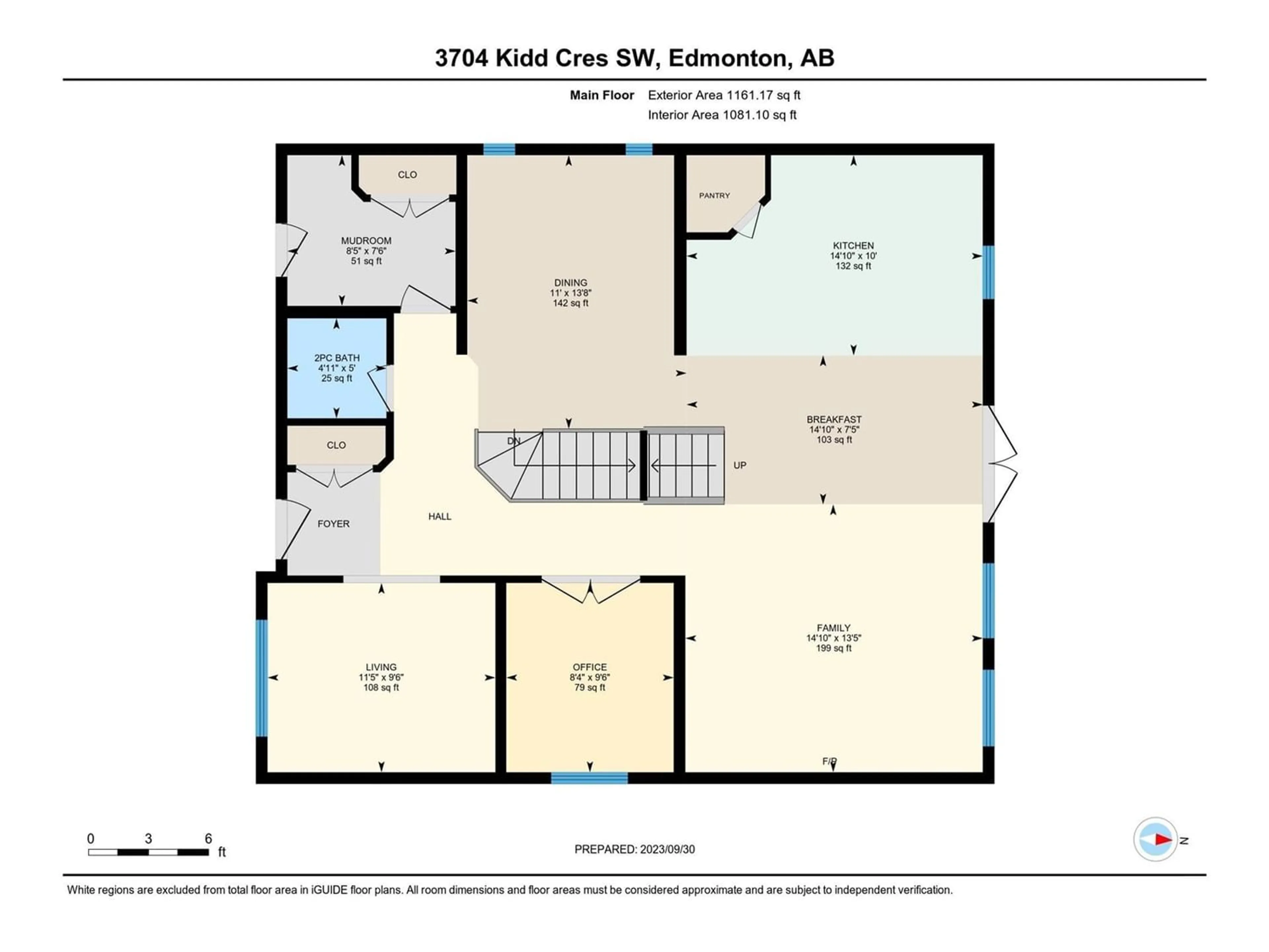 Floor plan for 3704 KIDD CR SW, Edmonton Alberta T6W2R2