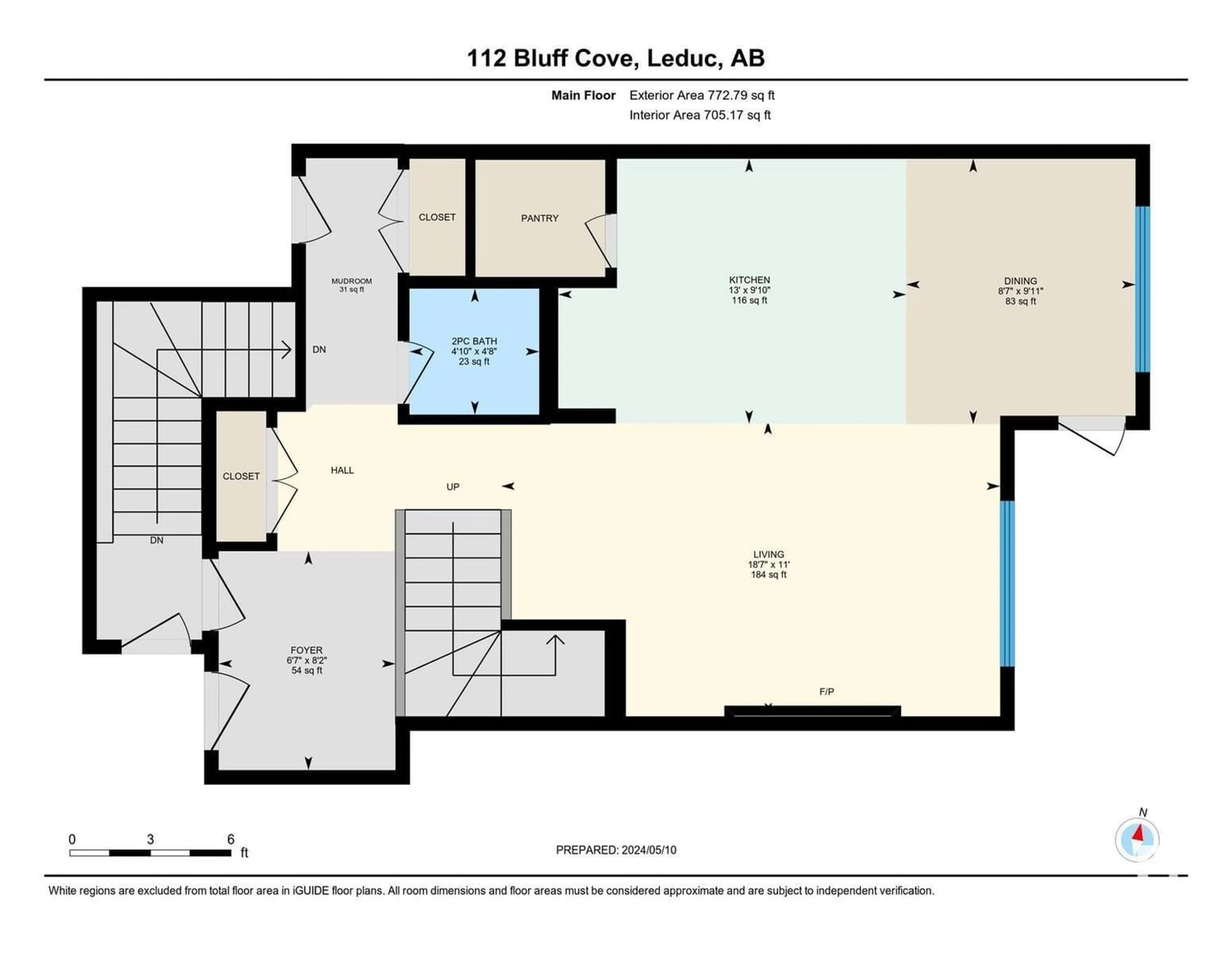 Floor plan for 112 BLUFF CV, Leduc Alberta T9E1M8