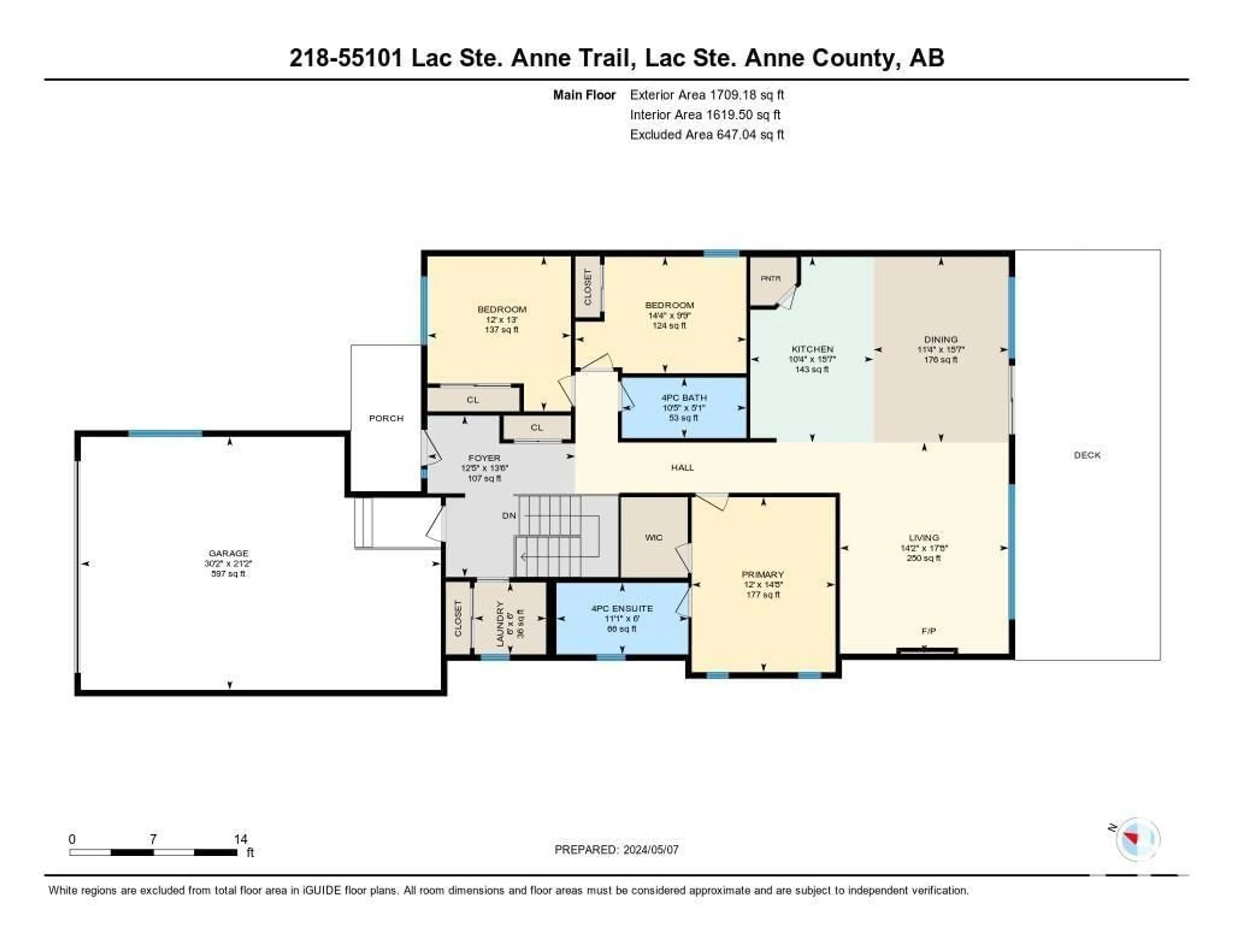 Floor plan for #218 55101 Ste. Anne TR, Rural Lac Ste. Anne County Alberta T0E1A1