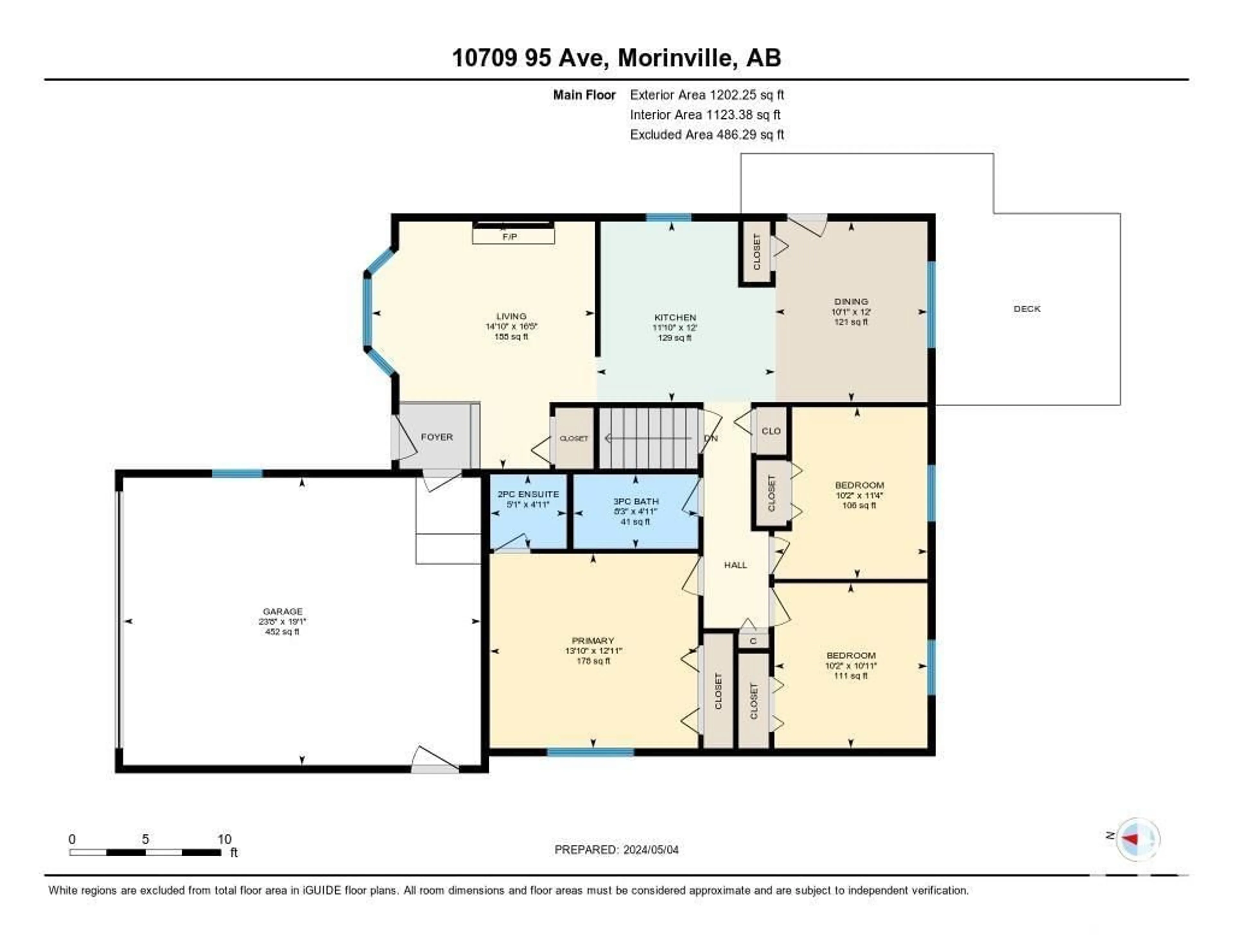 Floor plan for 10709 95 AV, Morinville Alberta T8R1E3