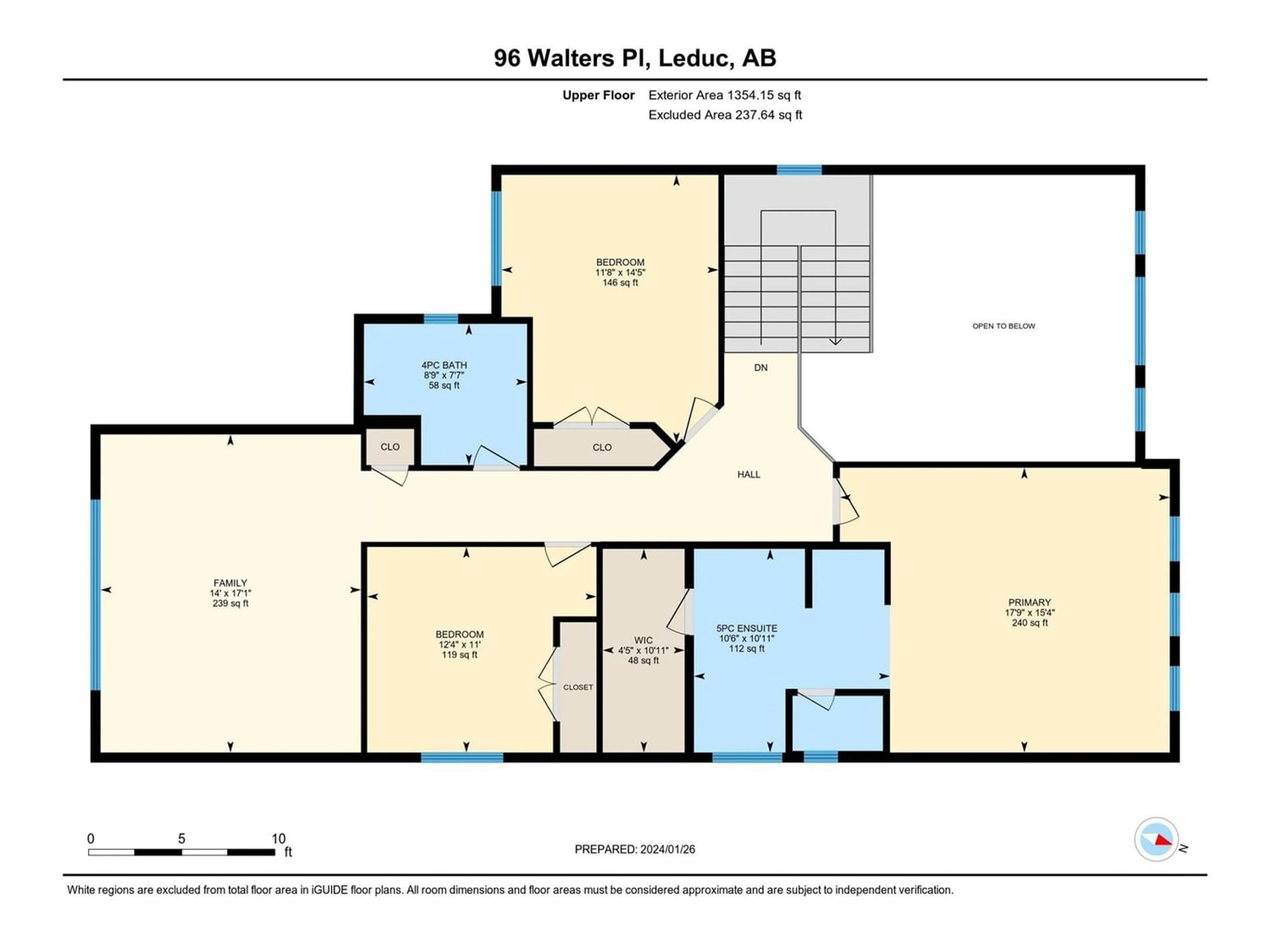 Floor plan for 96 WALTERS PL, Leduc Alberta T9E0G3