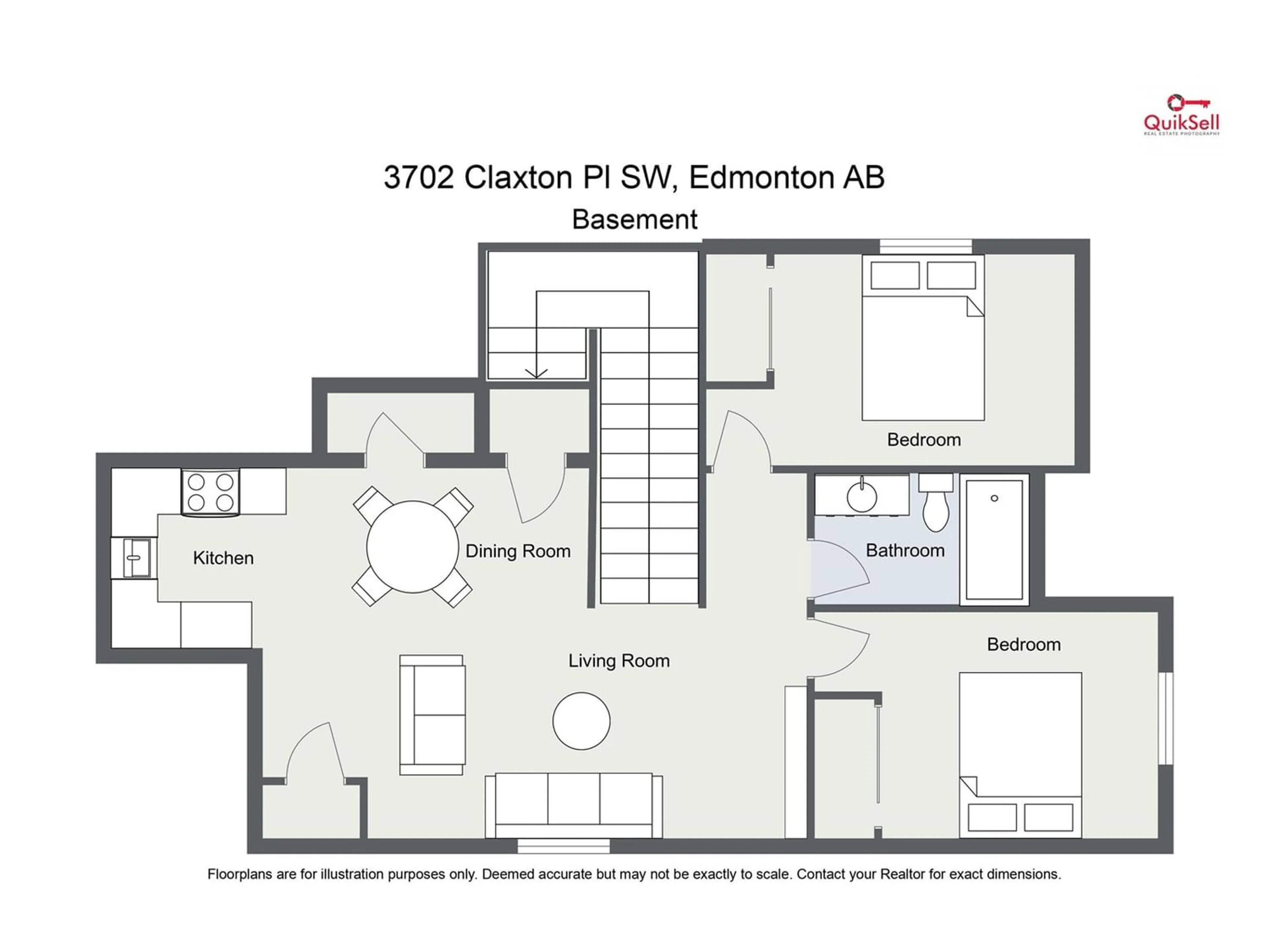 Floor plan for 3702 CLAXTON PL SW, Edmonton Alberta T6W2B5