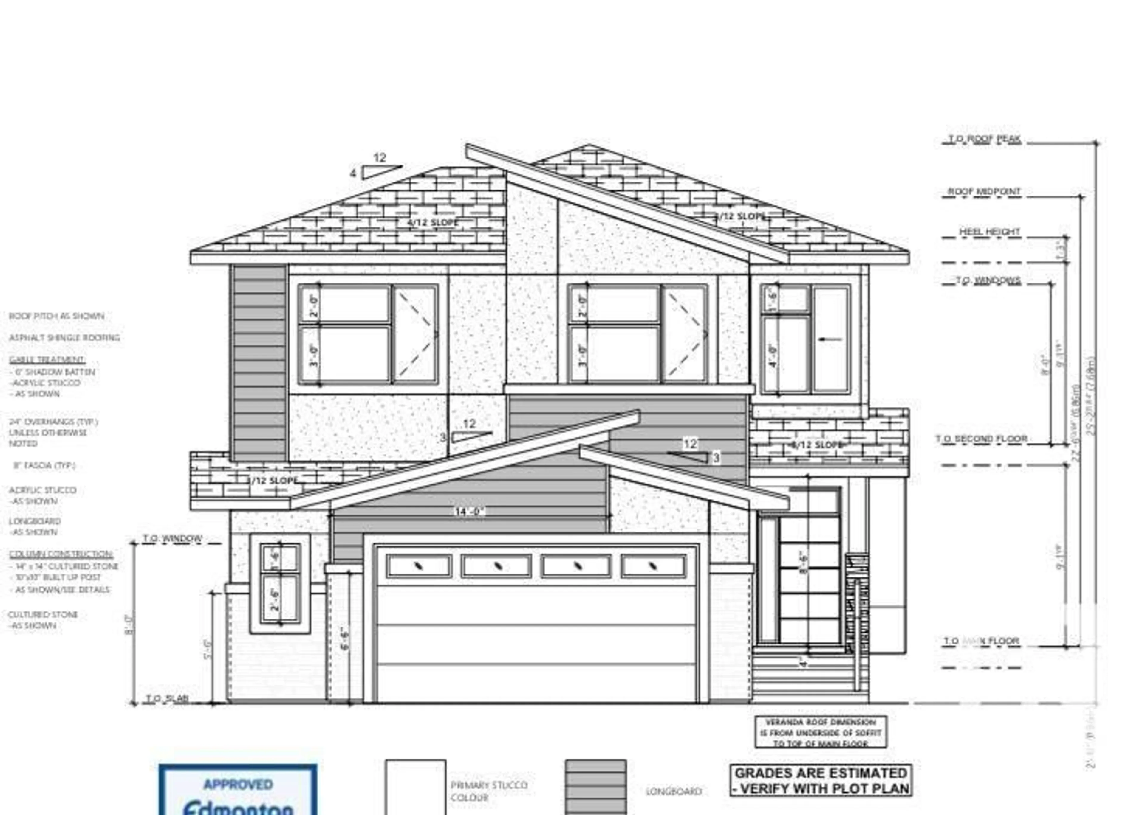 Frontside or backside of a home for 15015 14 ST NW, Edmonton Alberta T5Y3R5