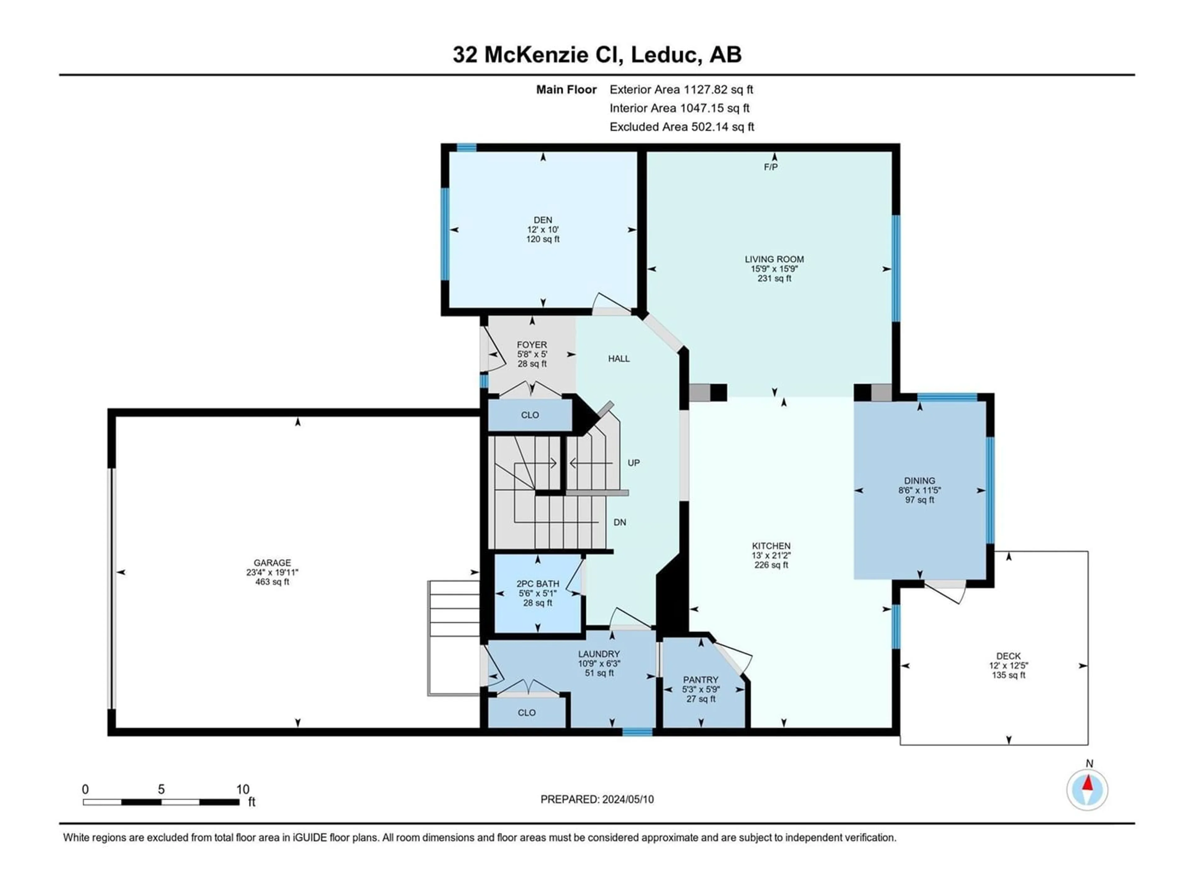 Floor plan for 32 MCKENZIE CL, Leduc Alberta T9E0P2