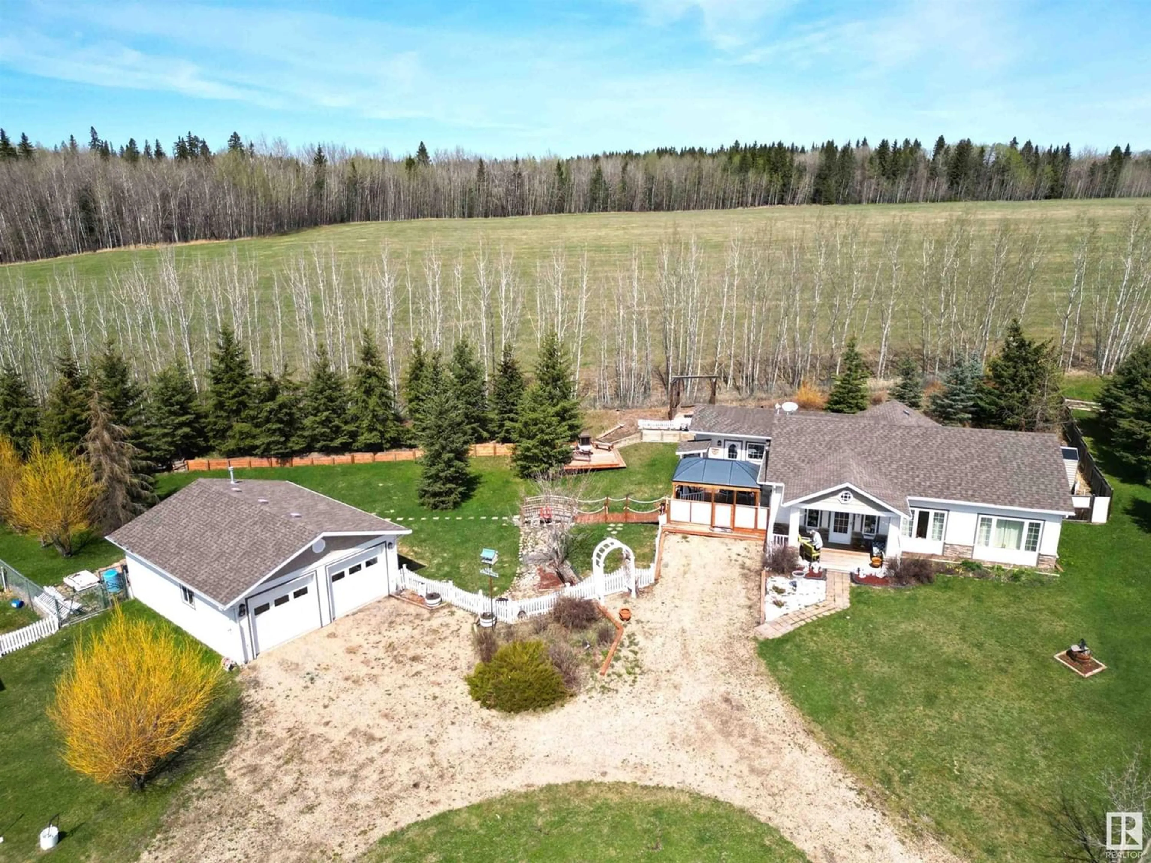 Frontside or backside of a home for 324 461032 HWY 13, Rural Wetaskiwin County Alberta T0C0T0