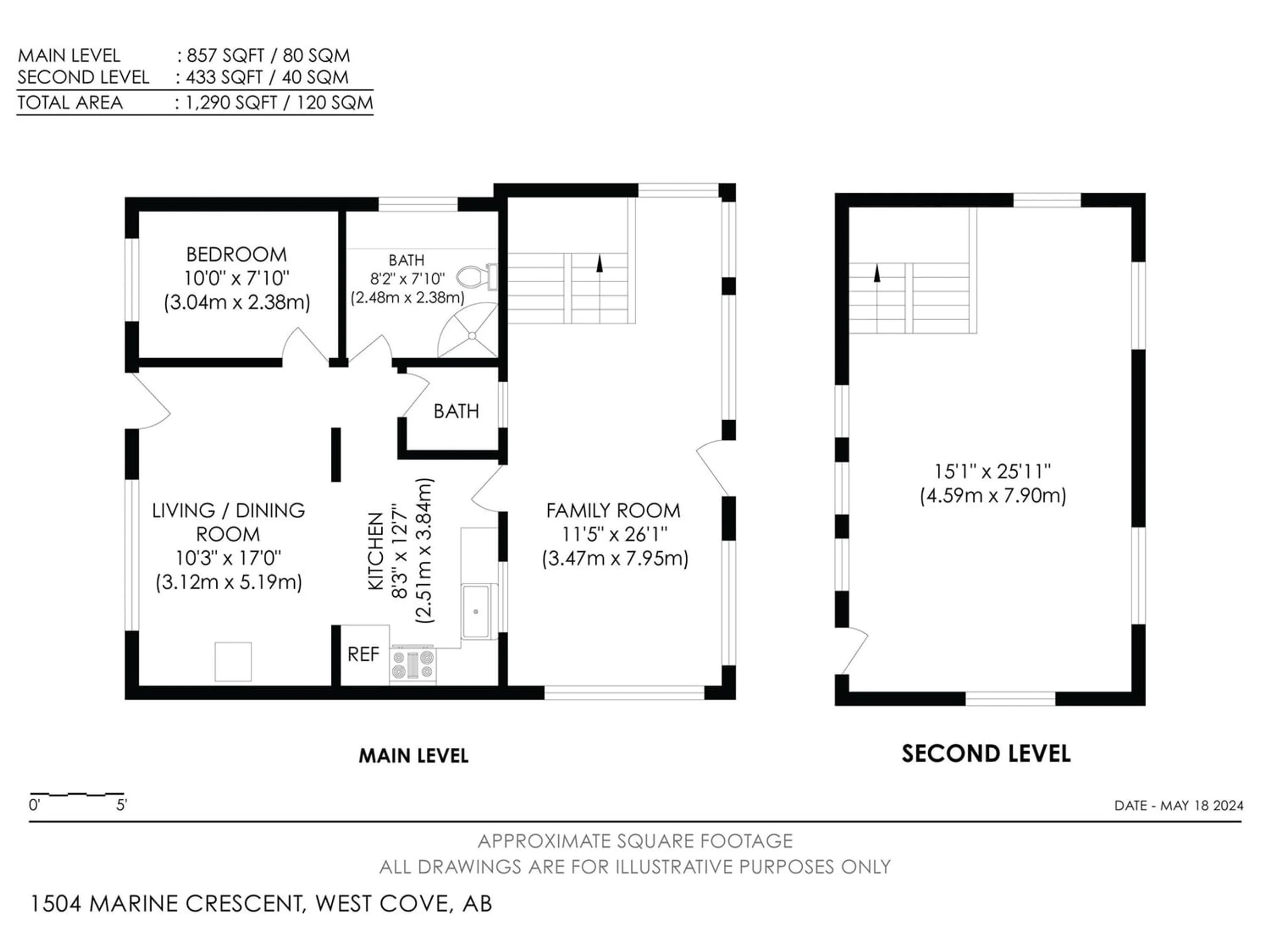 Floor plan for 1504 Marine CR, Rural Lac Ste. Anne County Alberta T0E0L0