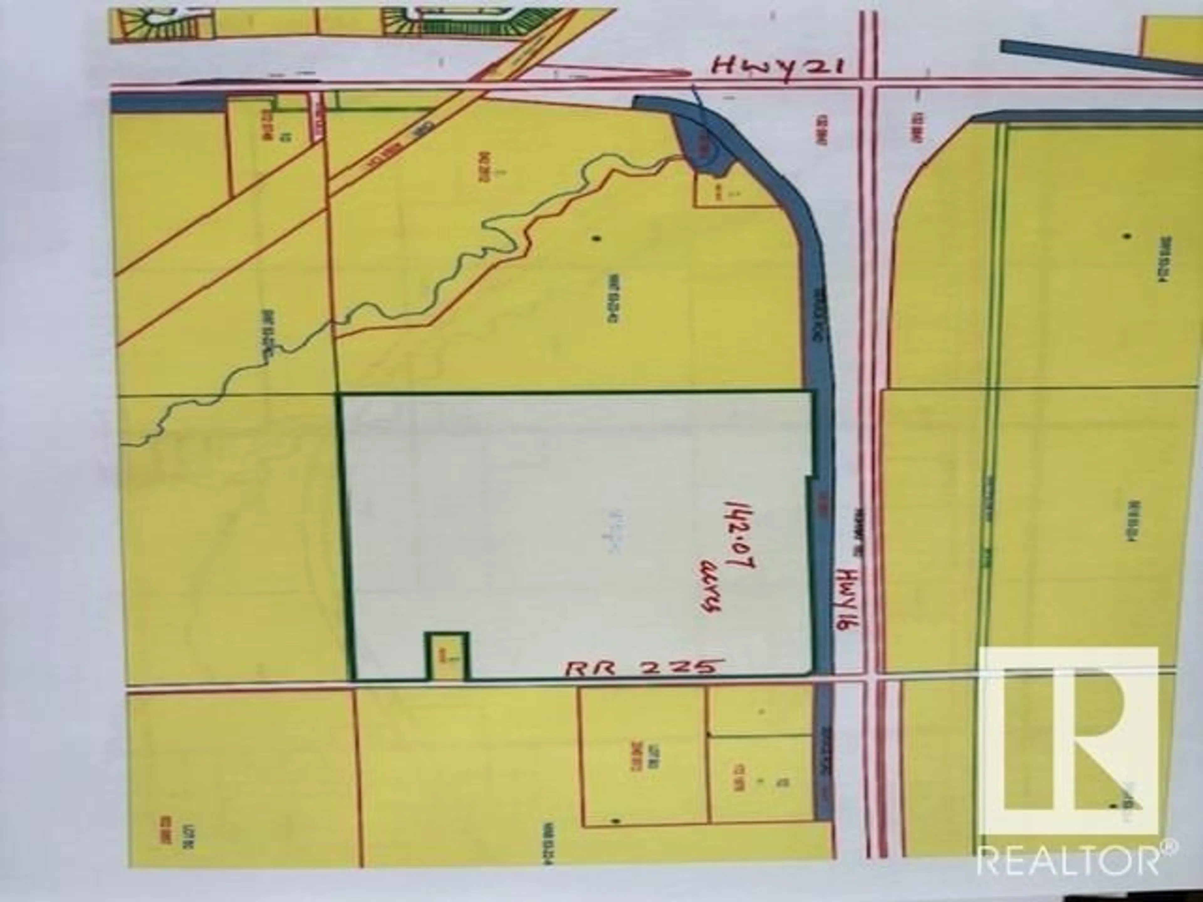 Picture of a map for 22539 HWY 16, Rural Strathcona County Alberta T8H0M1