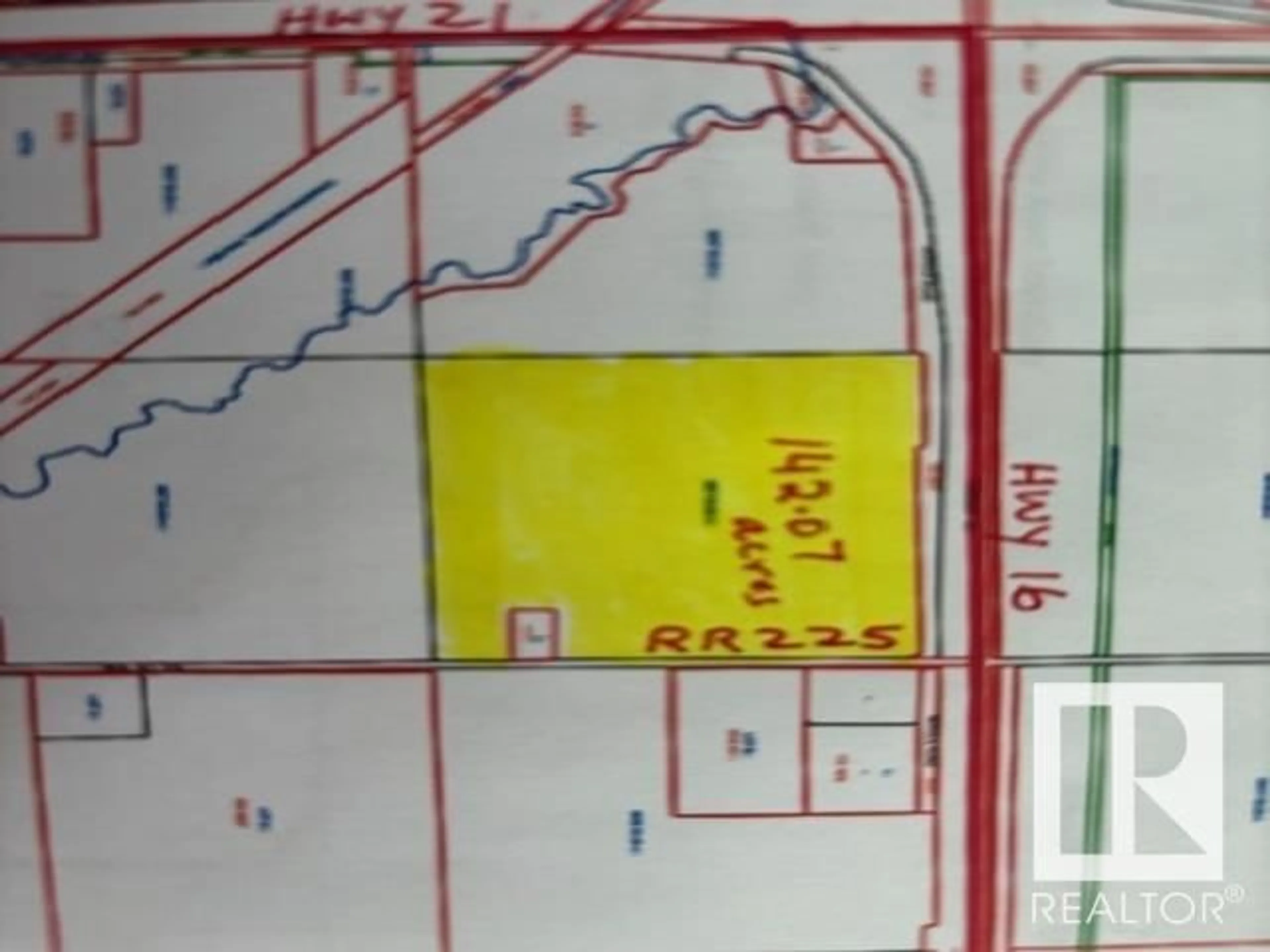 Picture of a map for 22539 HWY 16, Rural Strathcona County Alberta T8H0M1