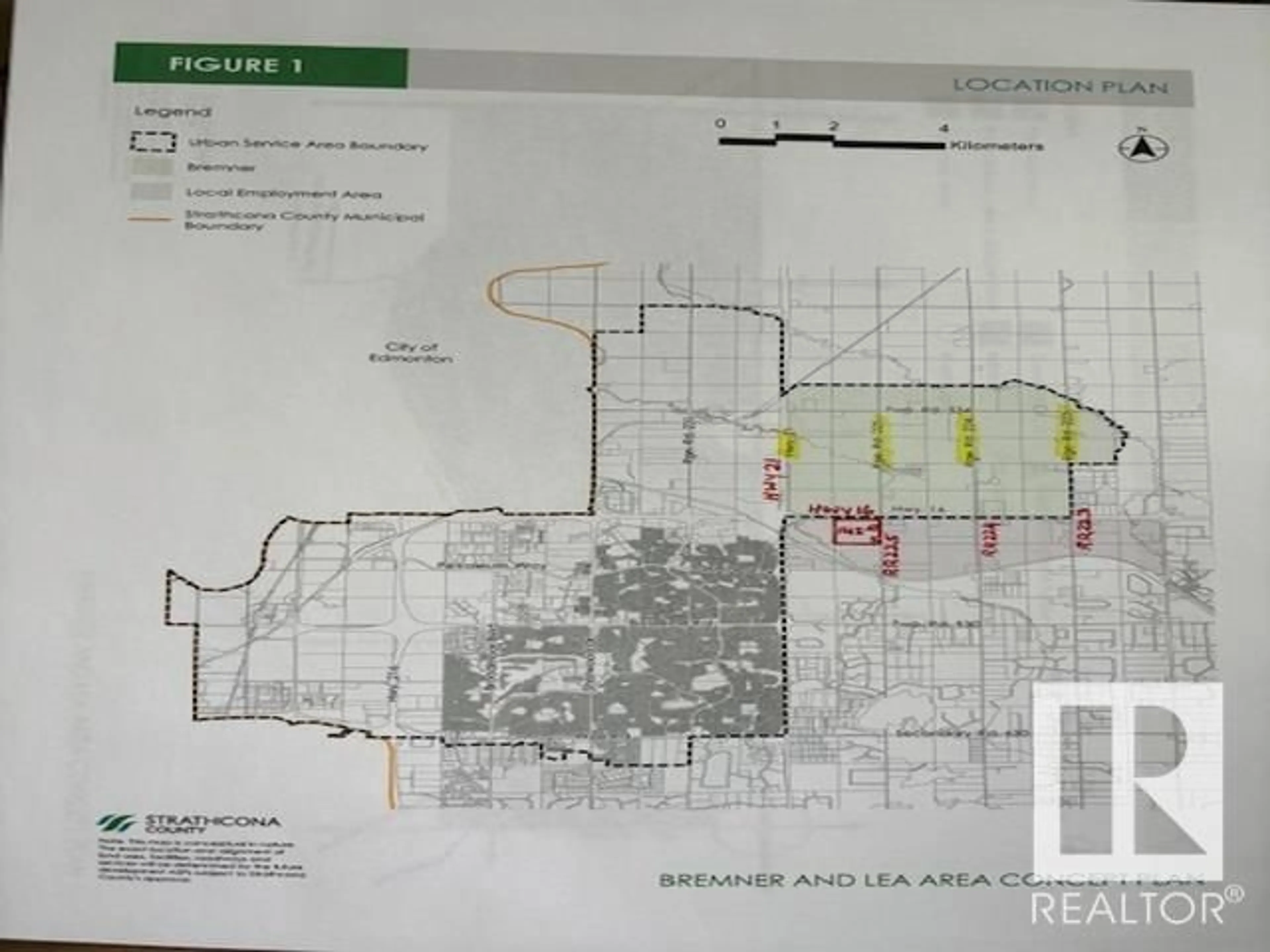 Picture of a map for 22539 HWY 16, Rural Strathcona County Alberta T8H0M1