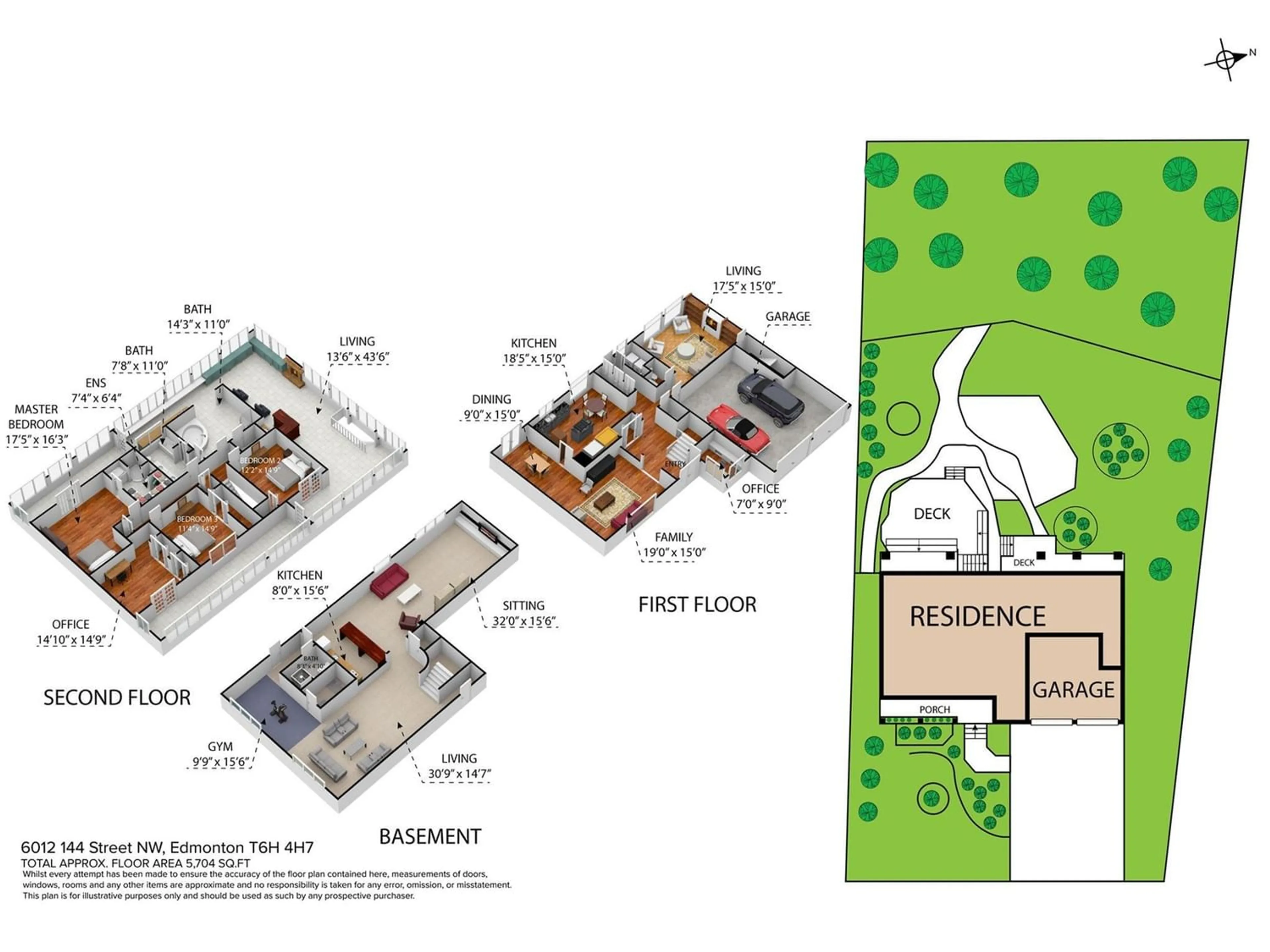 Floor plan for 6012 144 ST NW, Edmonton Alberta T6H4H7