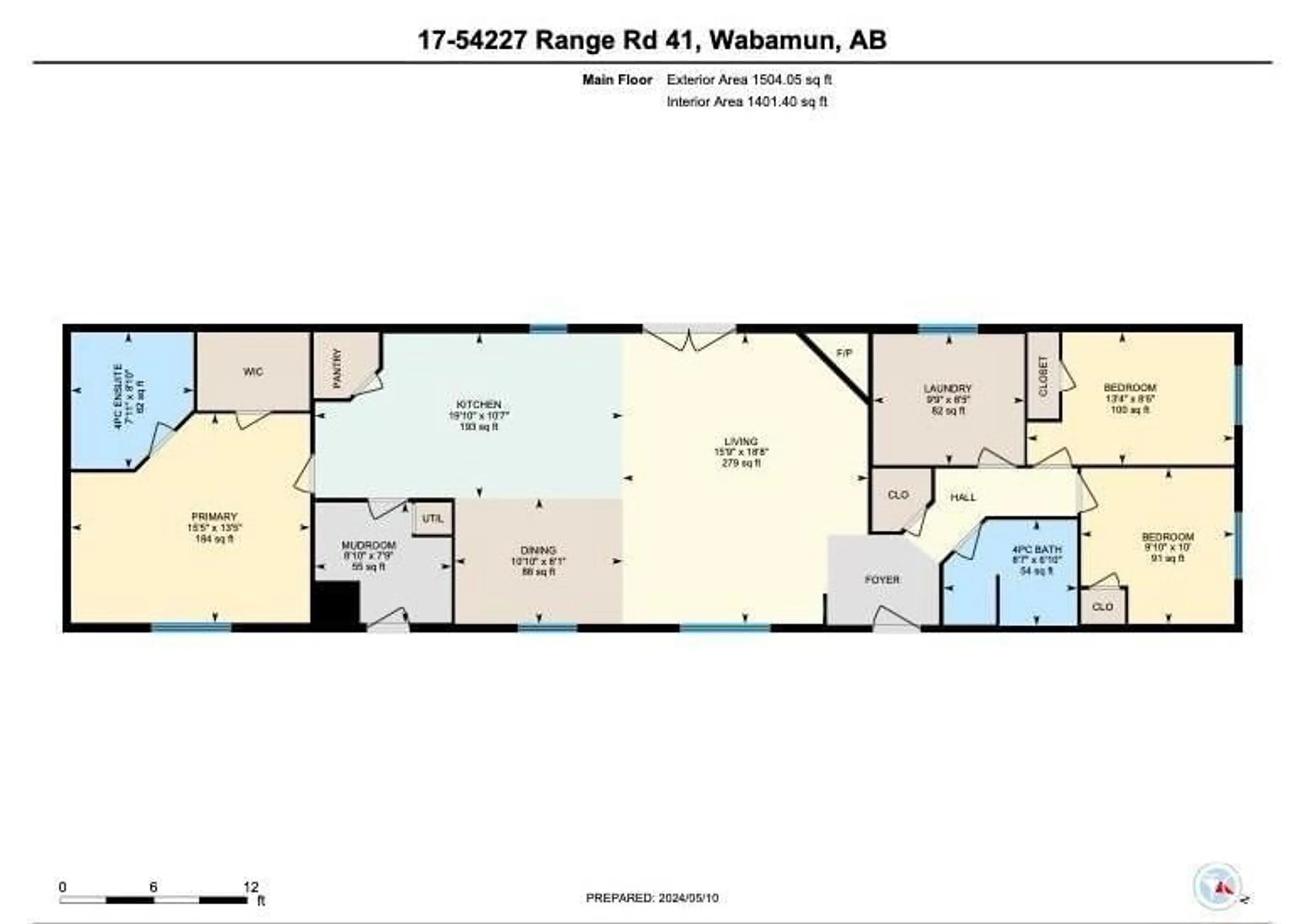 Floor plan for #17 54227 RGE RD 41, Rural Lac Ste. Anne County Alberta T0E0A0