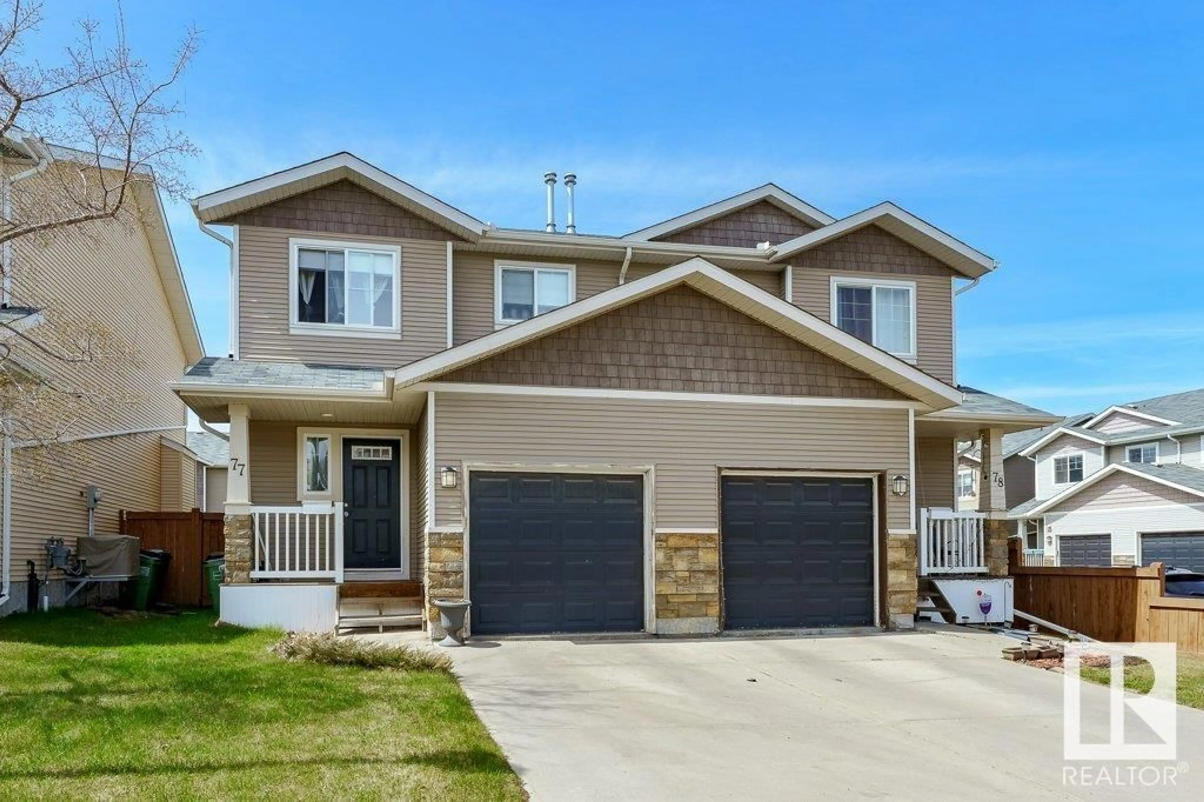 Frontside or backside of a home for #77 14208 36 ST NW, Edmonton Alberta T5V0E4