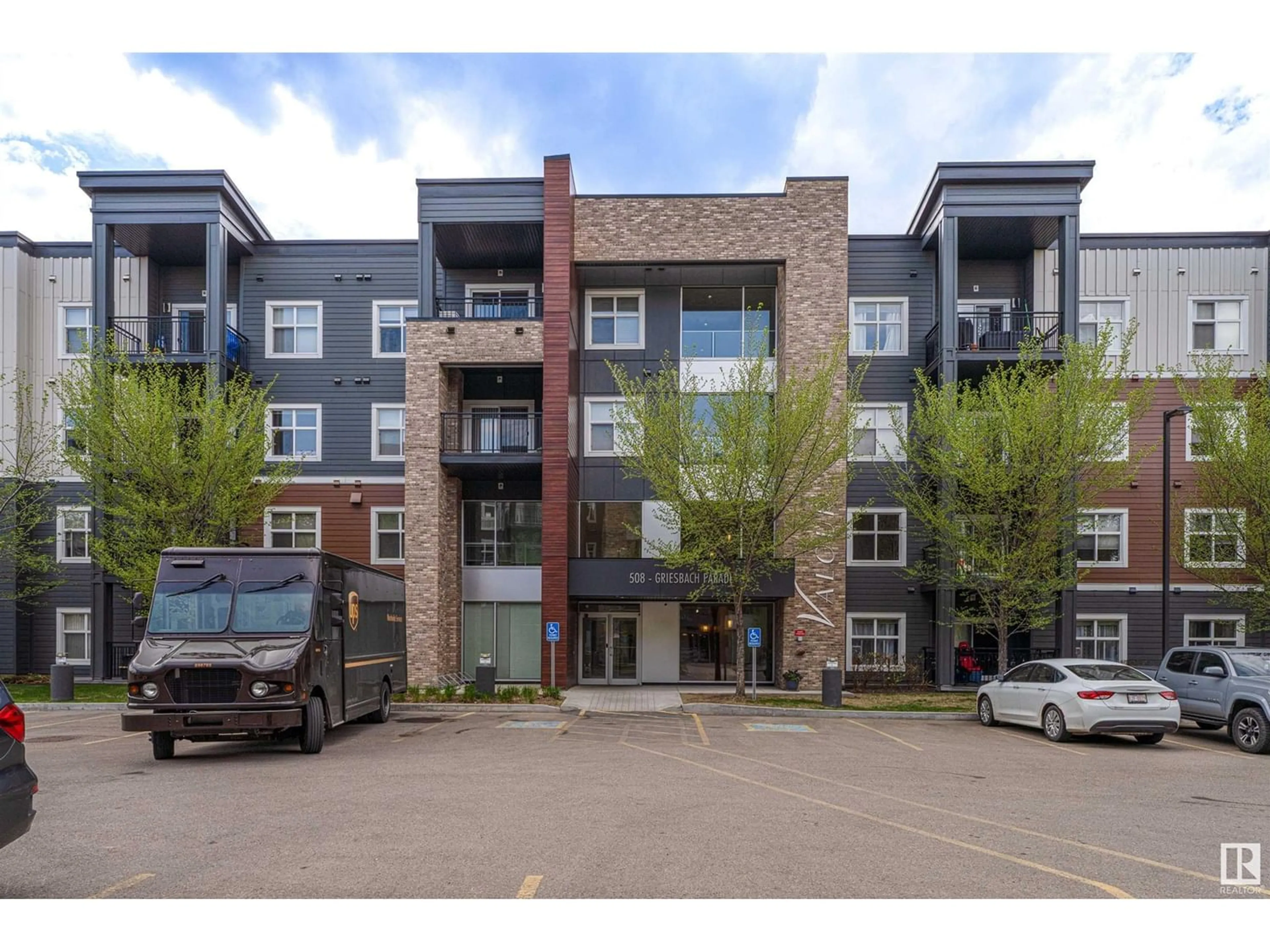 A pic from exterior of the house or condo for #319 508 GRIESBACH PR NW, Edmonton Alberta T5E6V9