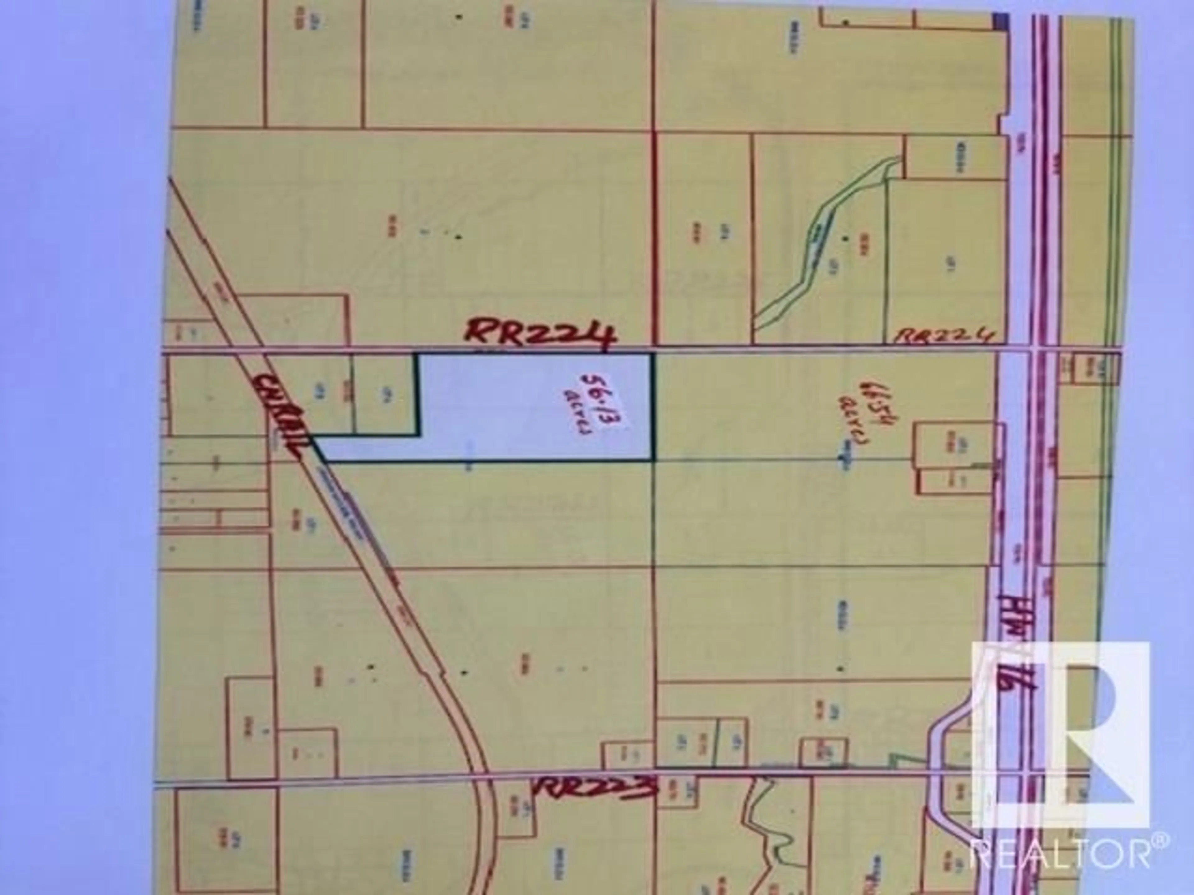 Picture of a map for 22367 HWY 16, Rural Strathcona County Alberta T8E2K3