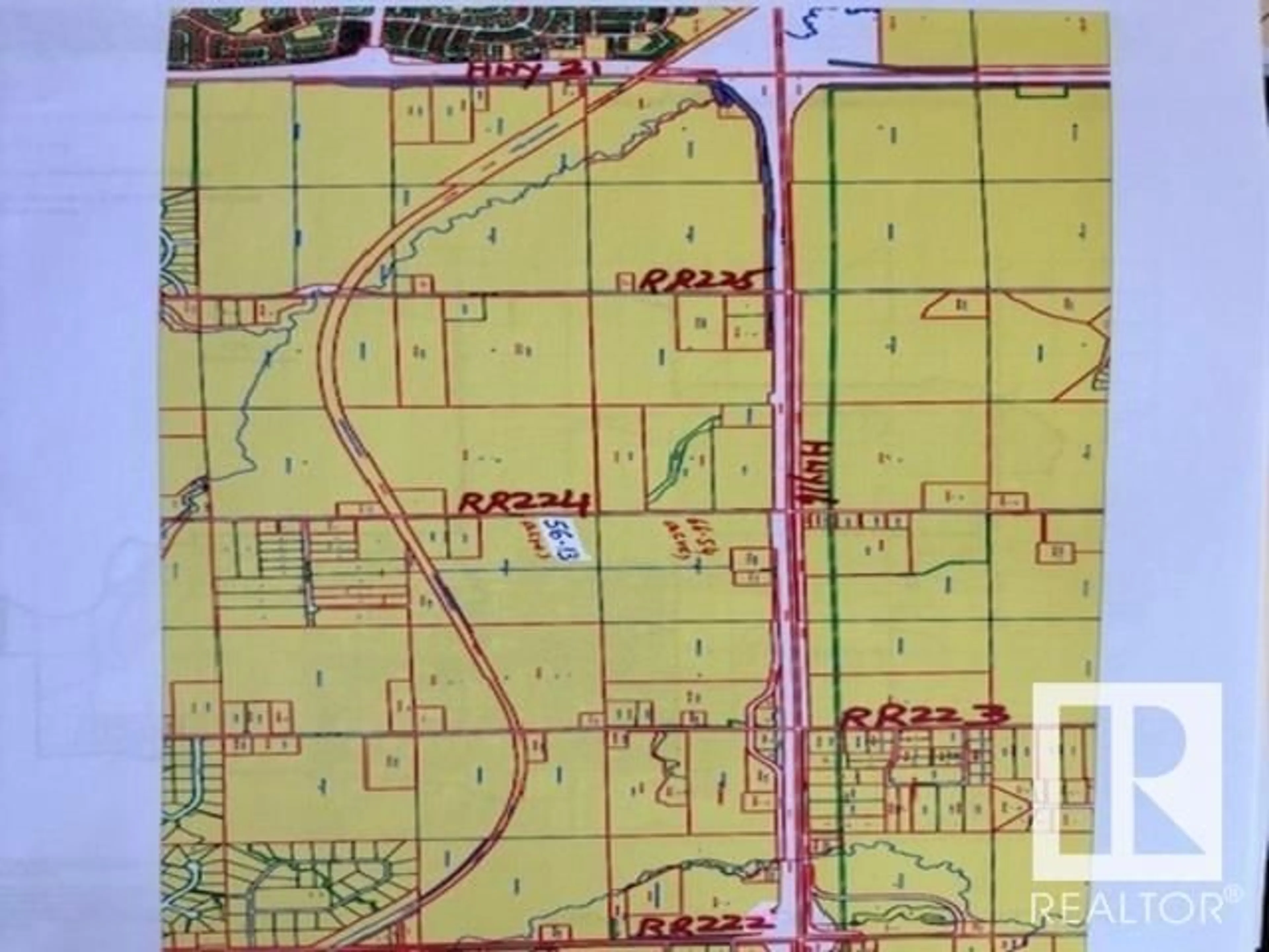 Picture of a map for 22367 HWY 16, Rural Strathcona County Alberta T8E2K3