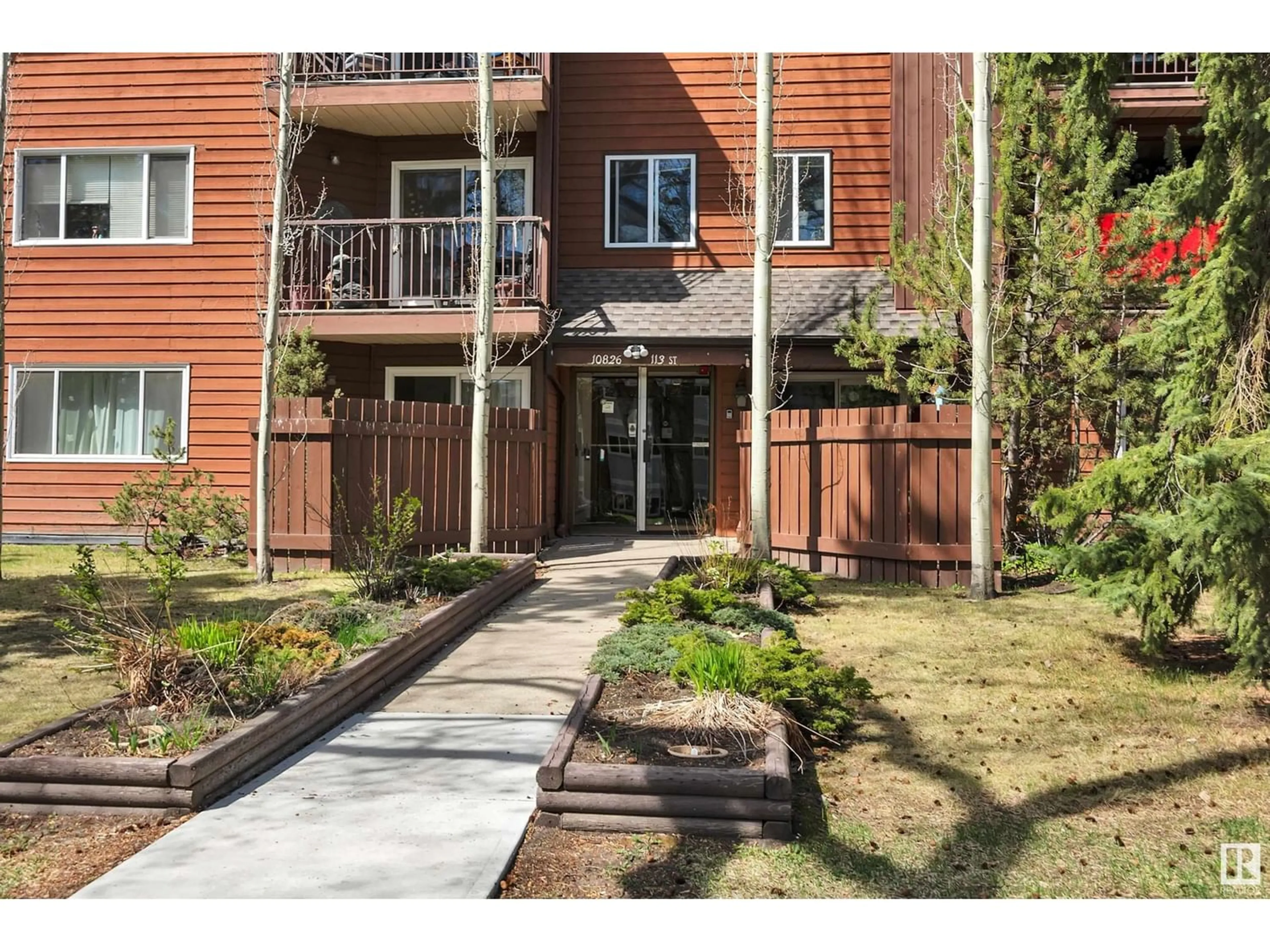 A pic from exterior of the house or condo for #108 10826 113 ST NW, Edmonton Alberta T5H3J2