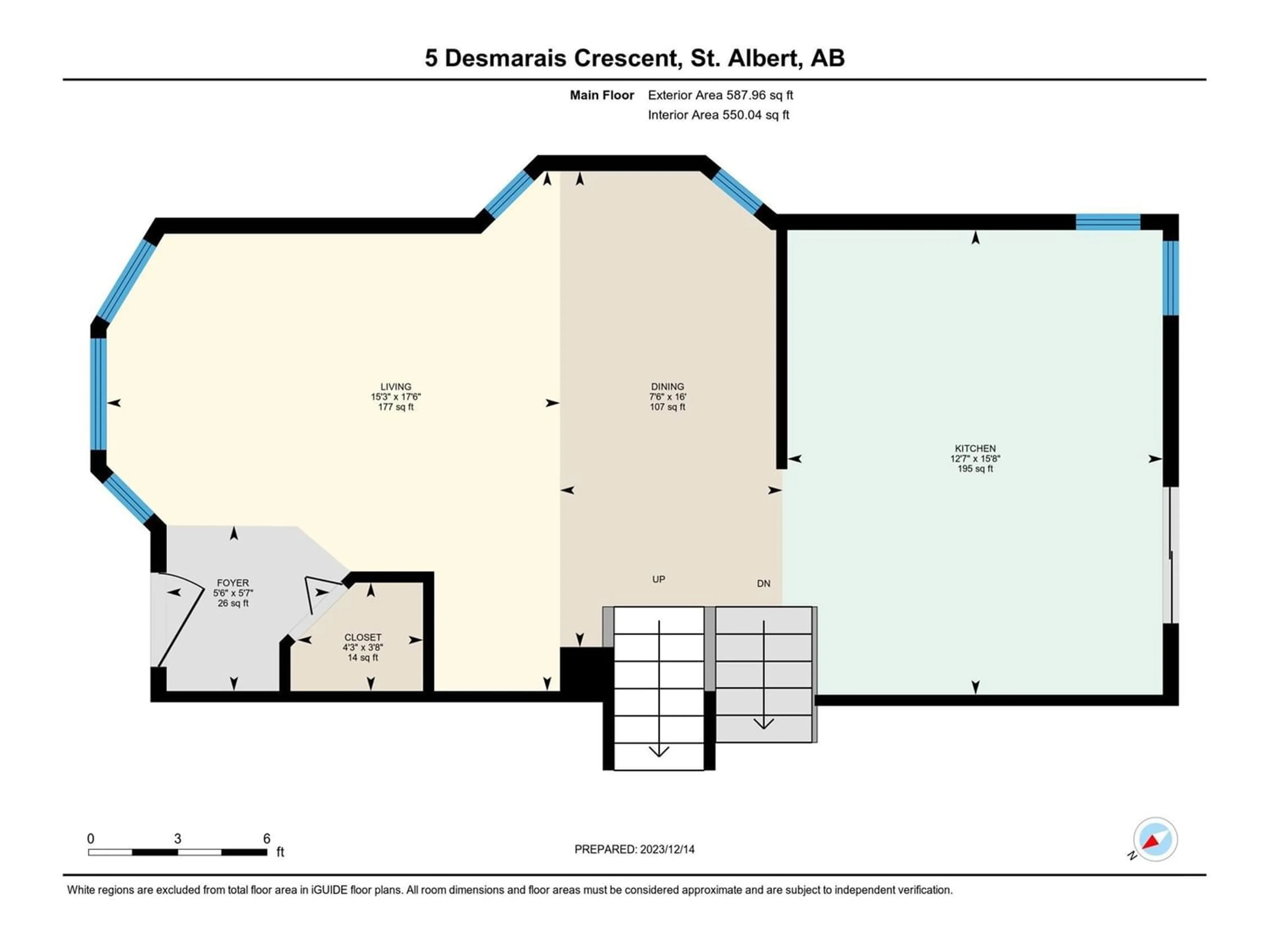 Floor plan for 5 DESMARAIS CR, St. Albert Alberta T8N5X7