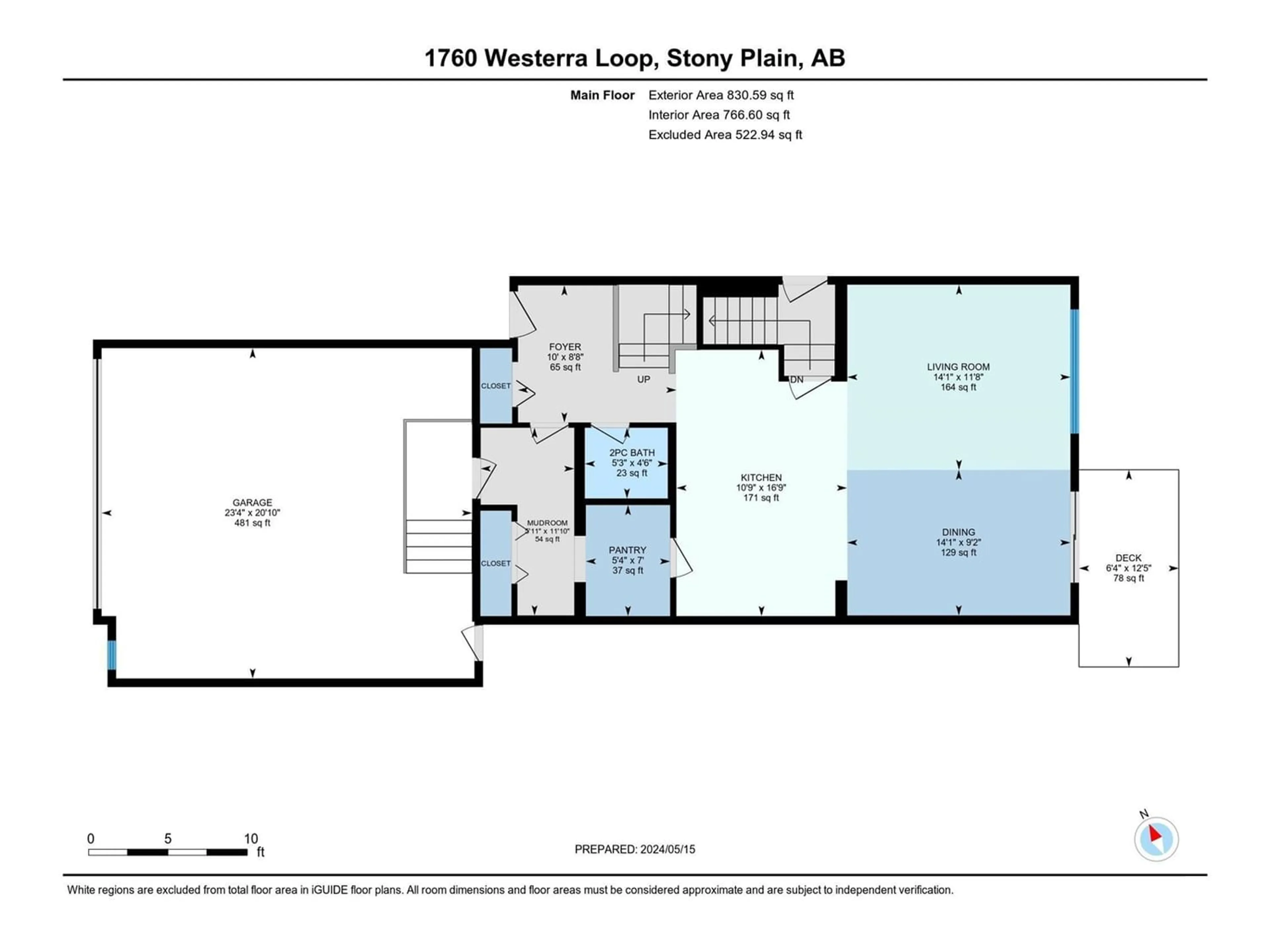Floor plan for 1760 WESTERRA LO, Stony Plain Alberta T7Z0K9