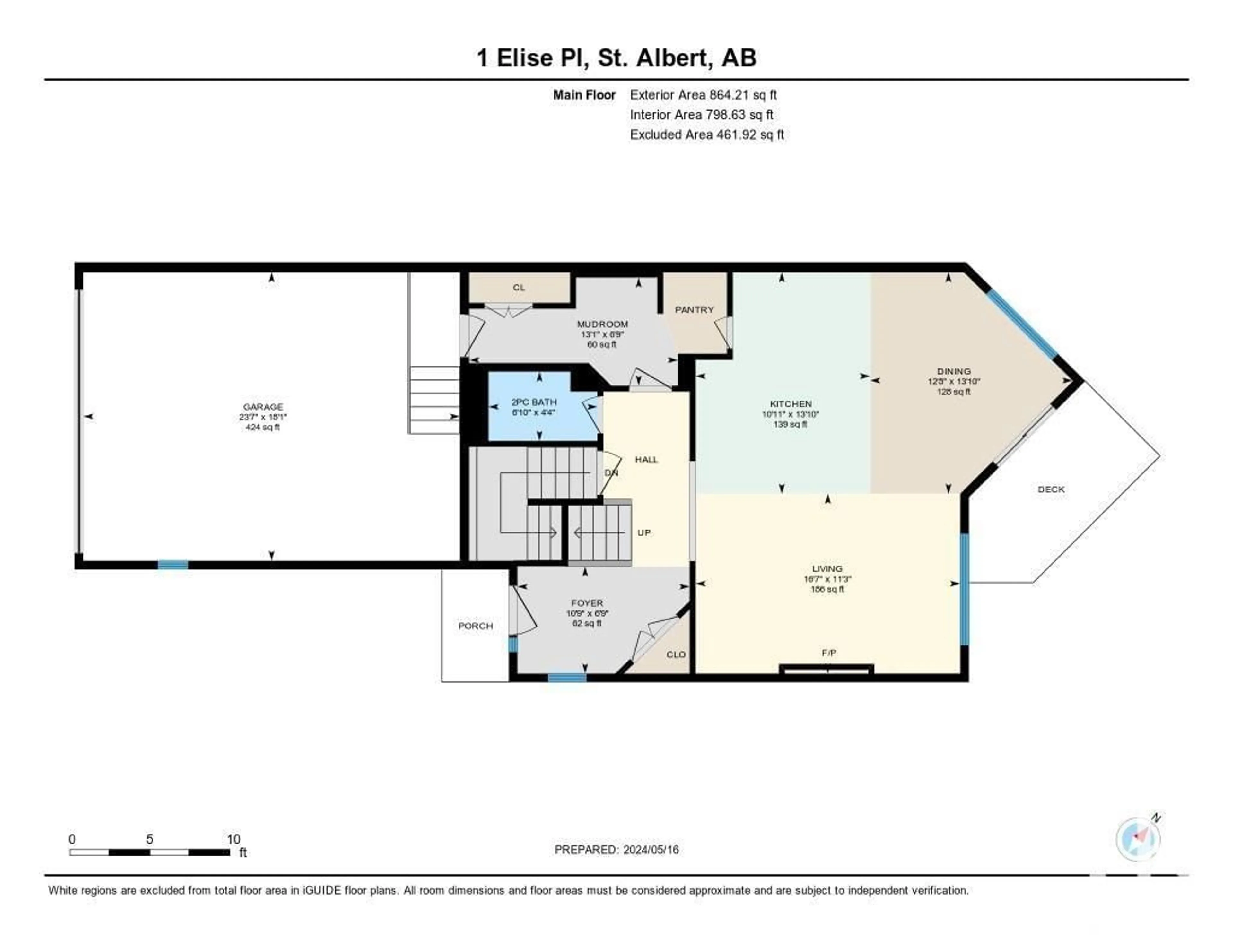 Floor plan for 1 ELISE PL, St. Albert Alberta T8N7P5