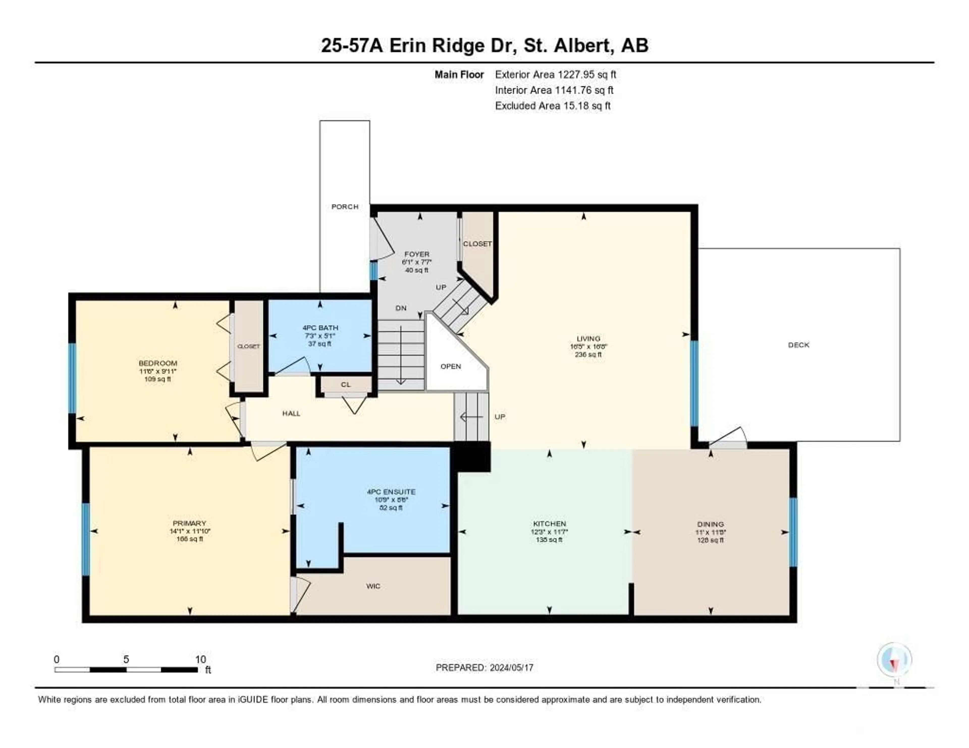 Floor plan for #25 57A ERIN RIDGE DR, St. Albert Alberta T8N6G1