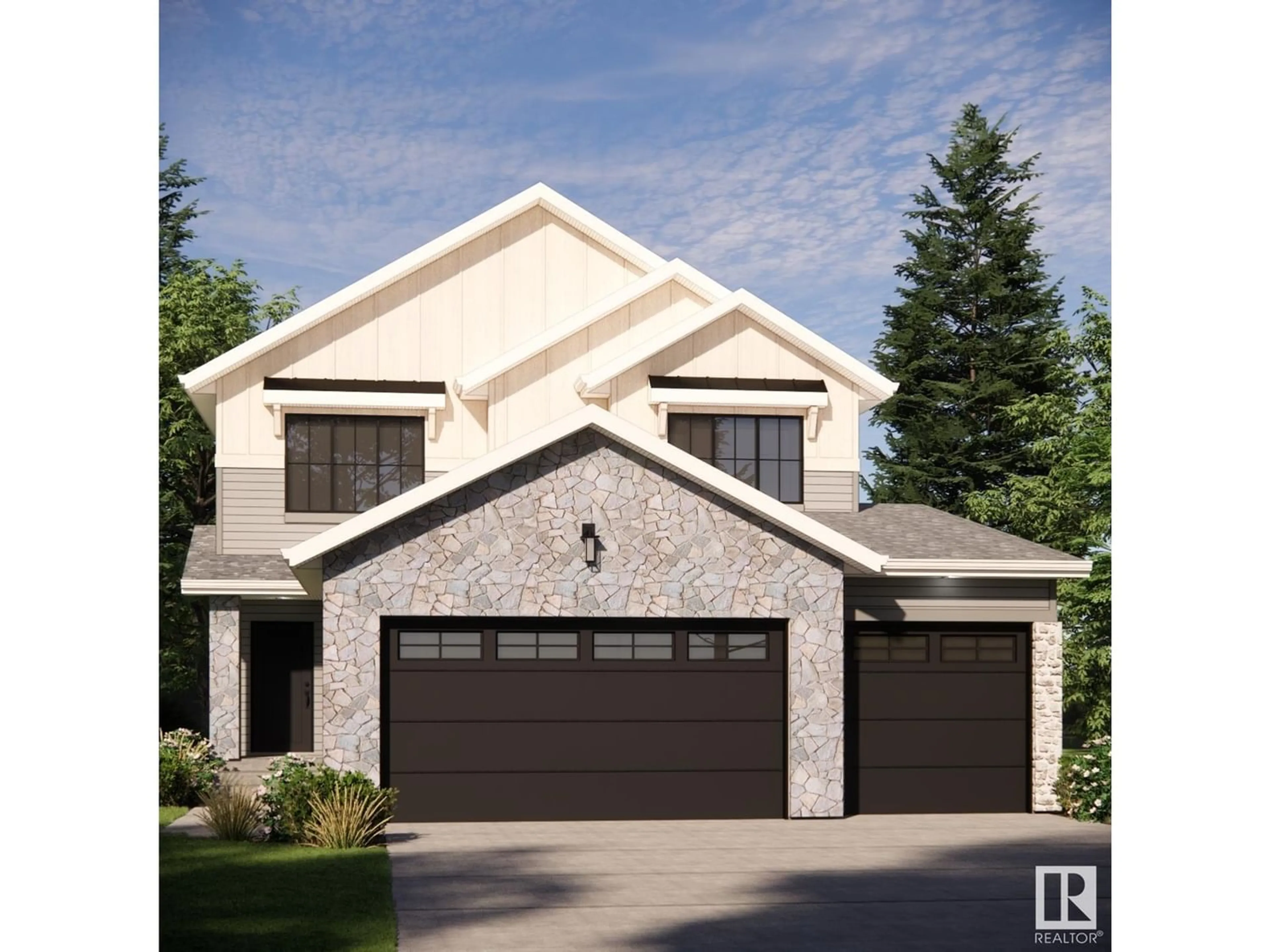Home with brick exterior material for 46 Redwing WD, St. Albert Alberta T8N7X3