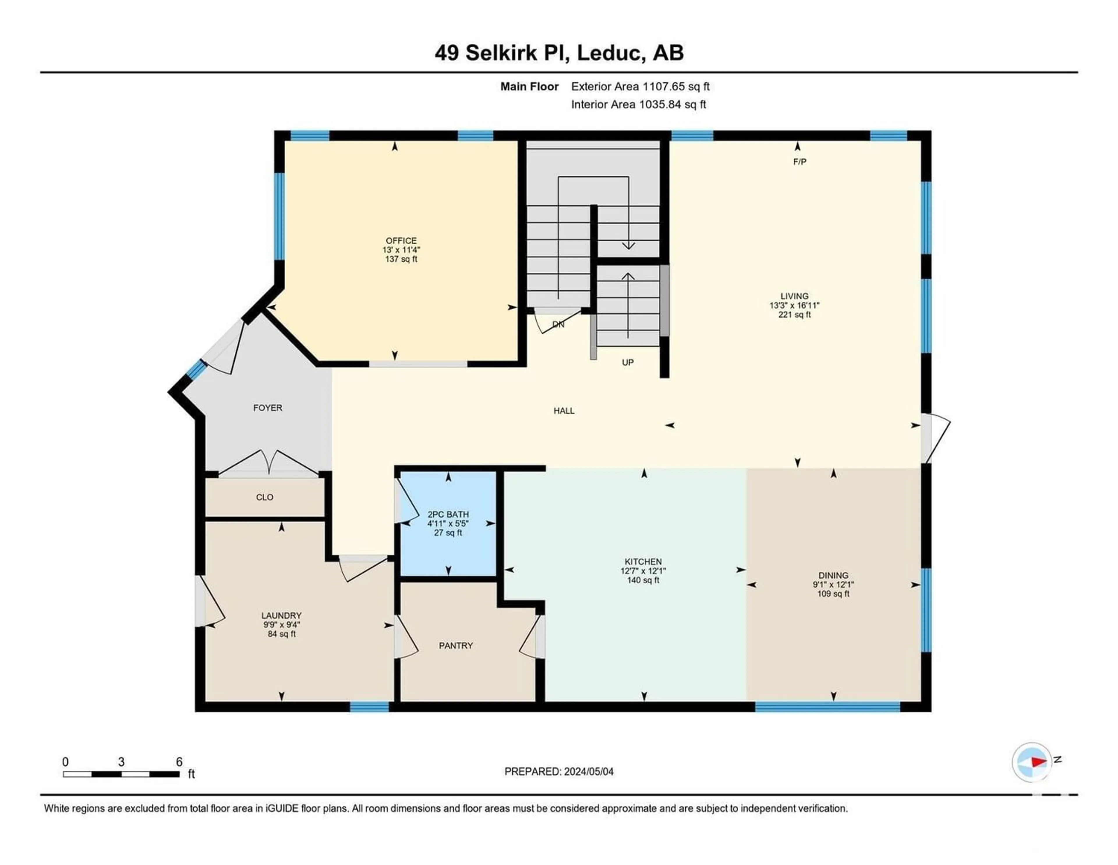Floor plan for 49 SELKIRK PL, Leduc Alberta T9E0L4