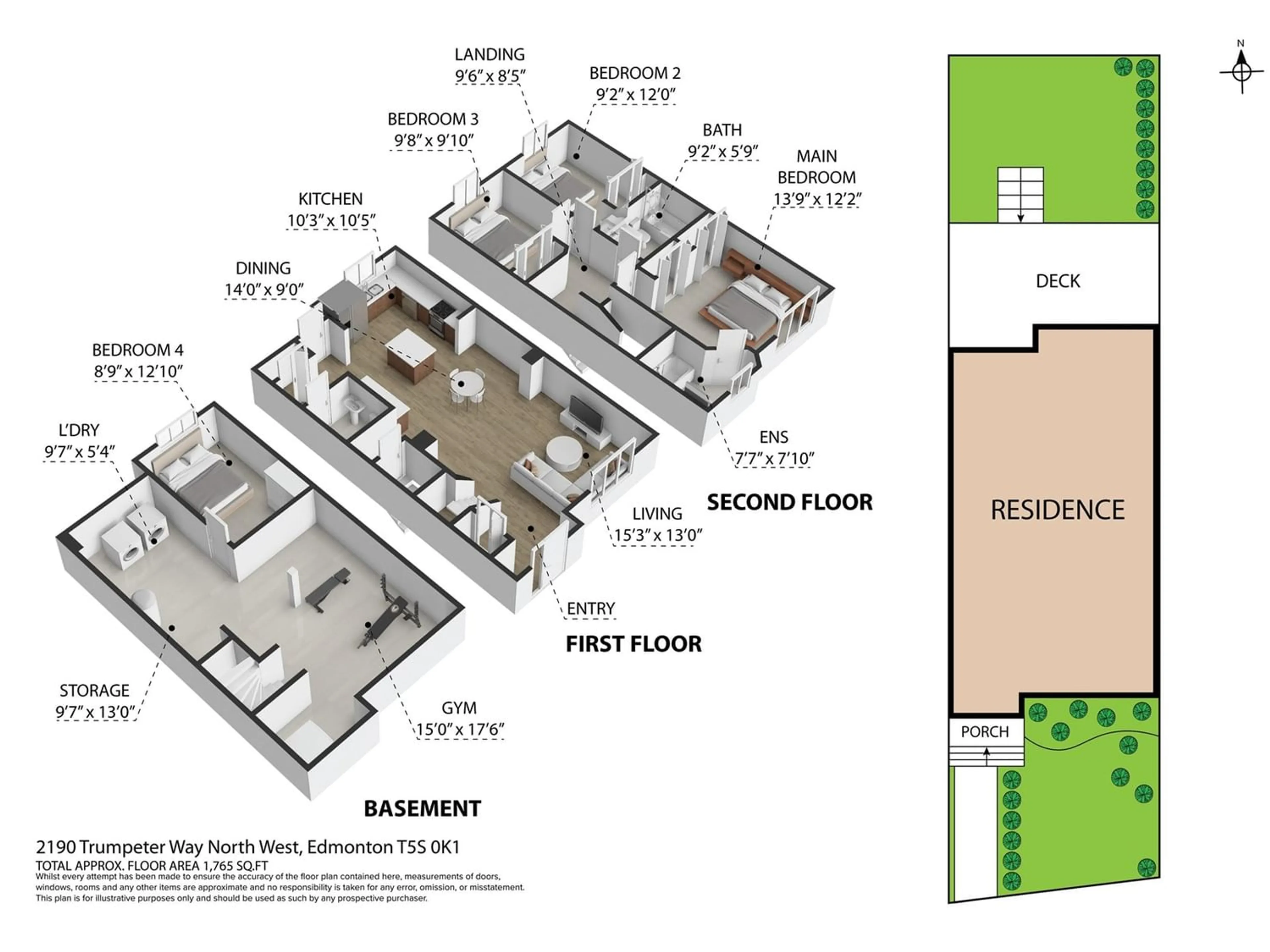 Floor plan for 2190 TRUMPETER WY NW, Edmonton Alberta T5S0K1