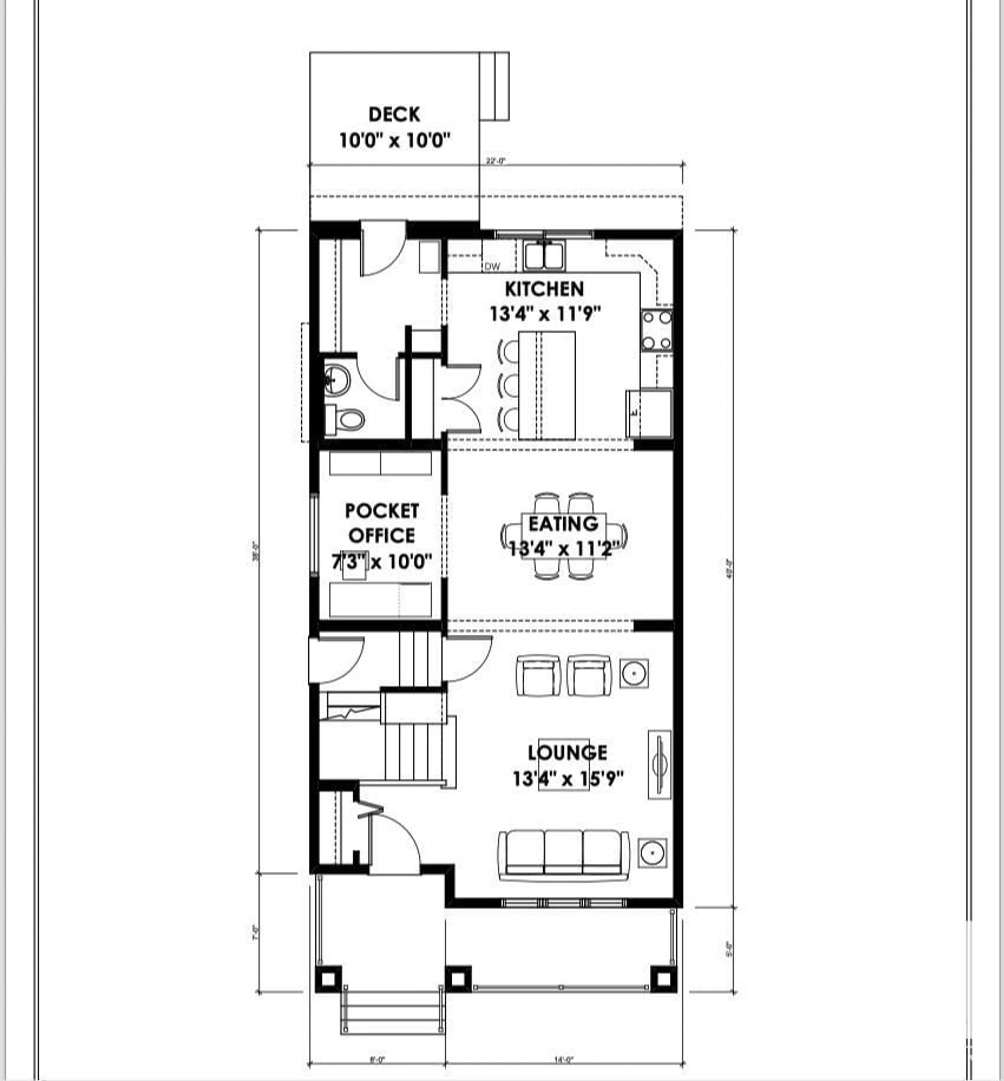 Floor plan for 22834 82A AV NW, Edmonton Alberta T5T4H5