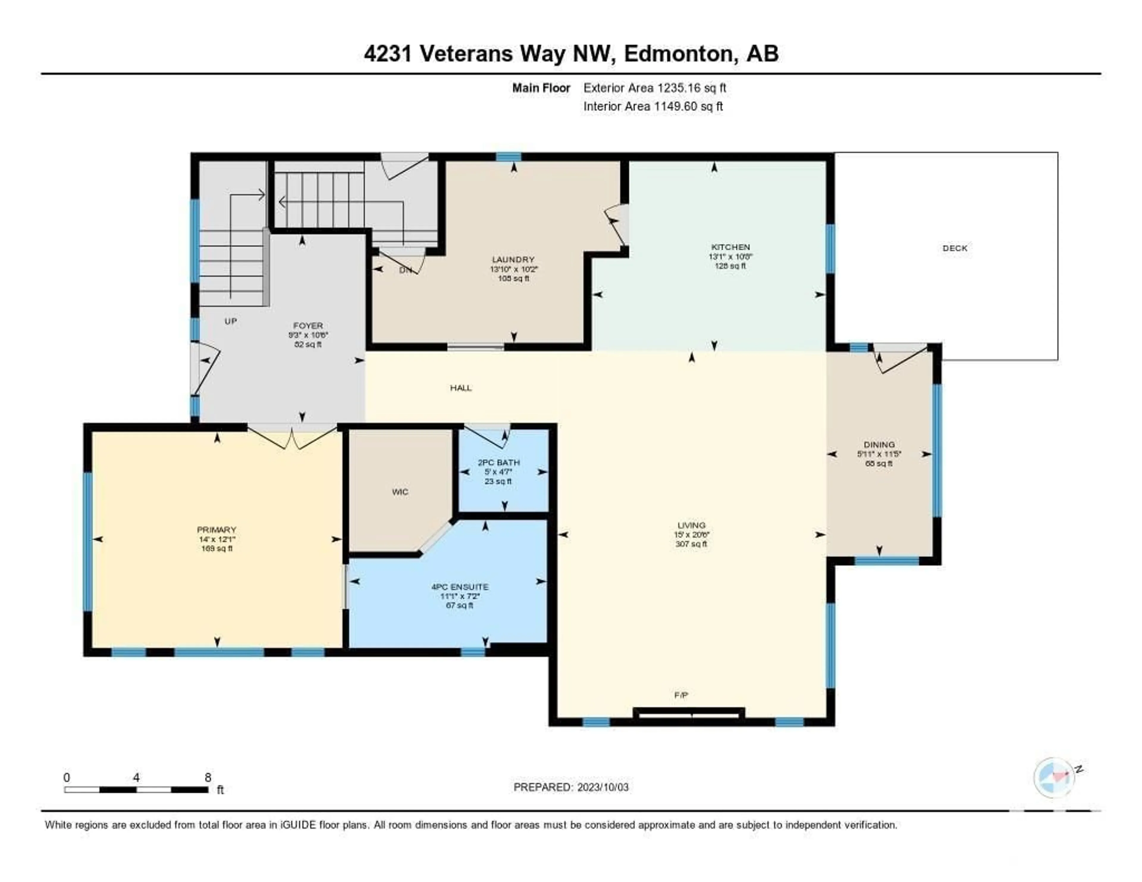 Floor plan for 4231 VETERANS WY NW, Edmonton Alberta T5E6W7