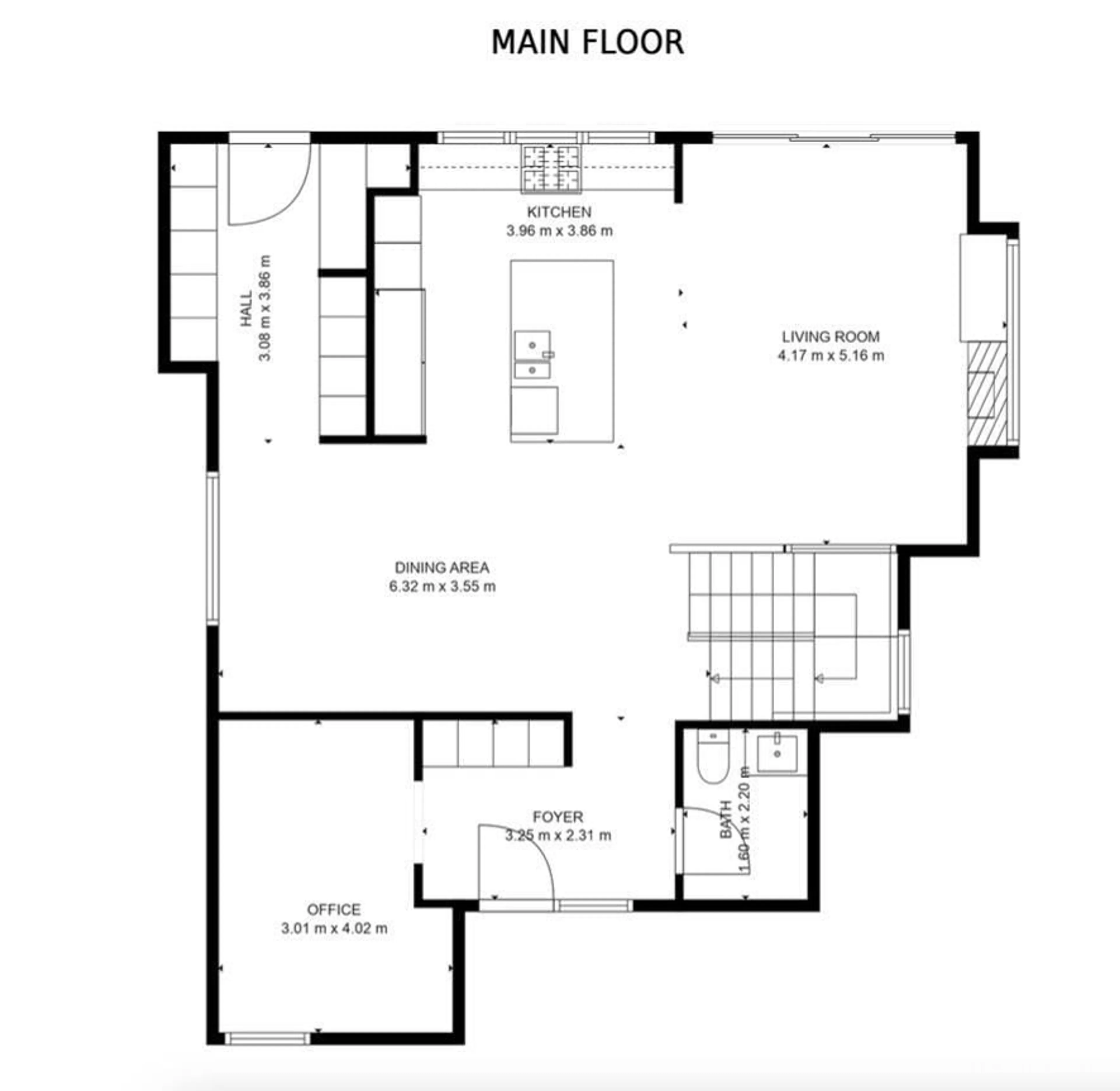 Floor plan for 7434 119 ST NW NW, Edmonton Alberta T6G1W1