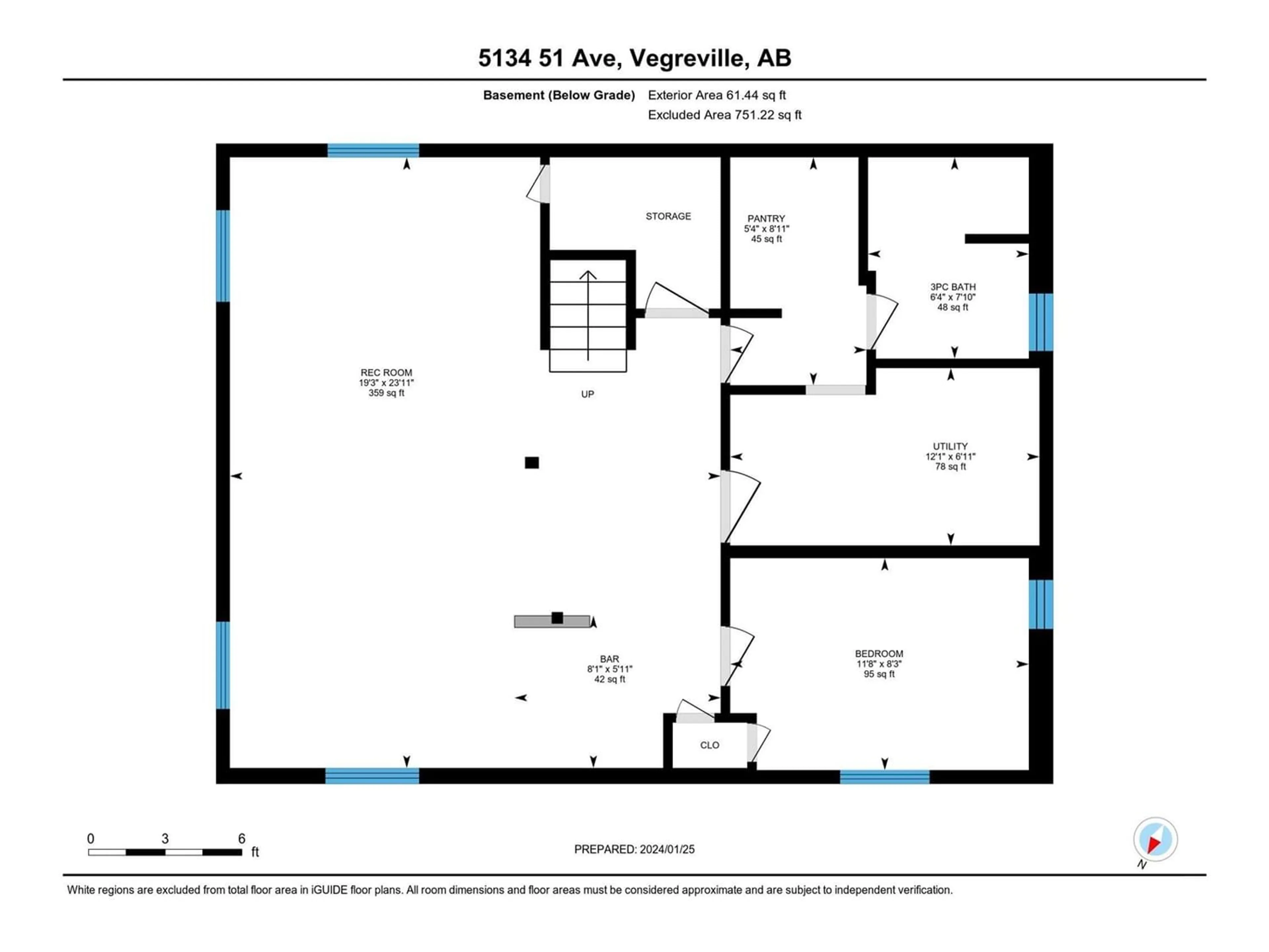 Floor plan for 5134 51 AV, Vegreville Alberta T9C1M4