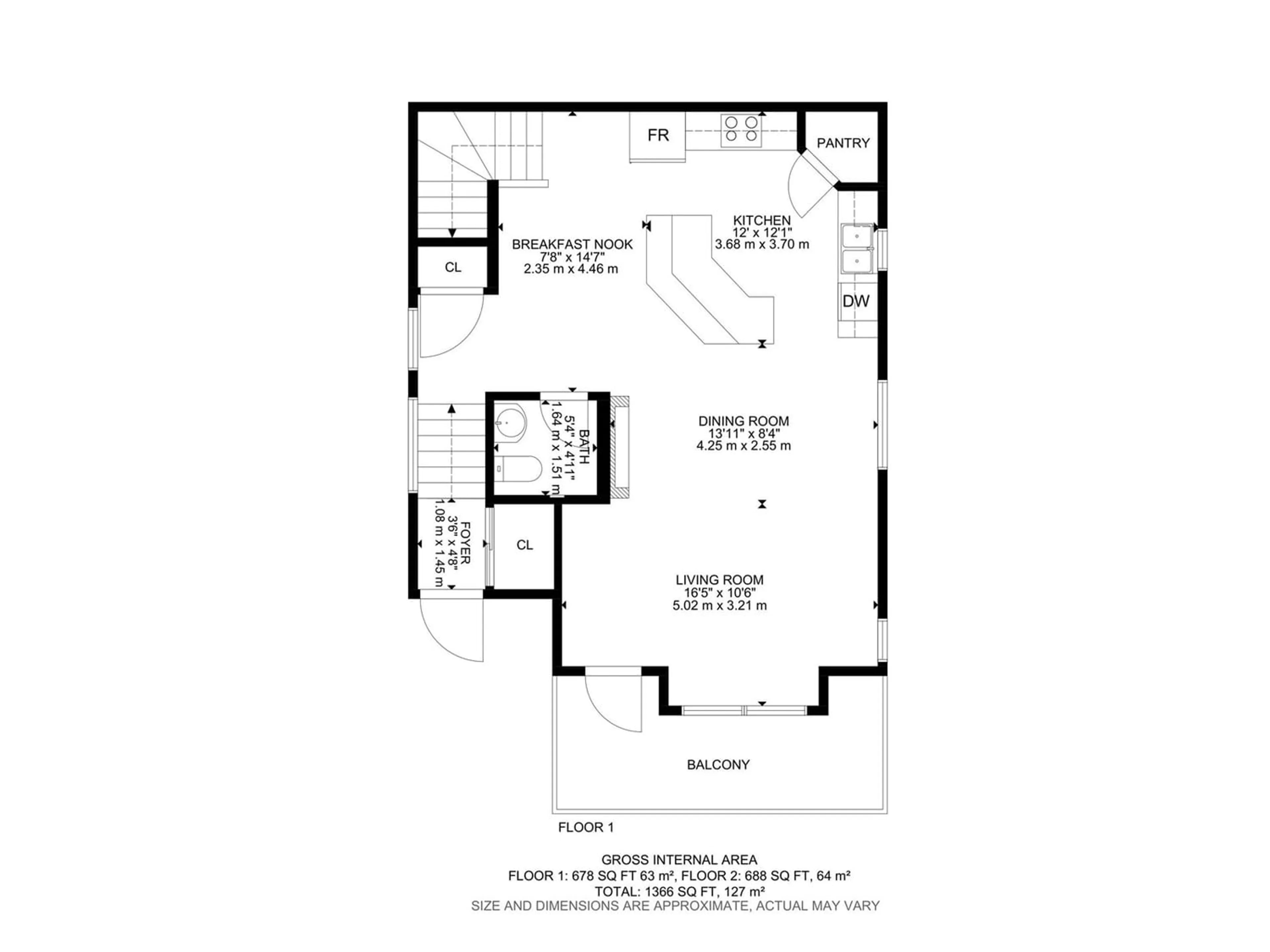 Floor plan for #2 10417 69 AV NW, Edmonton Alberta T6H2C4